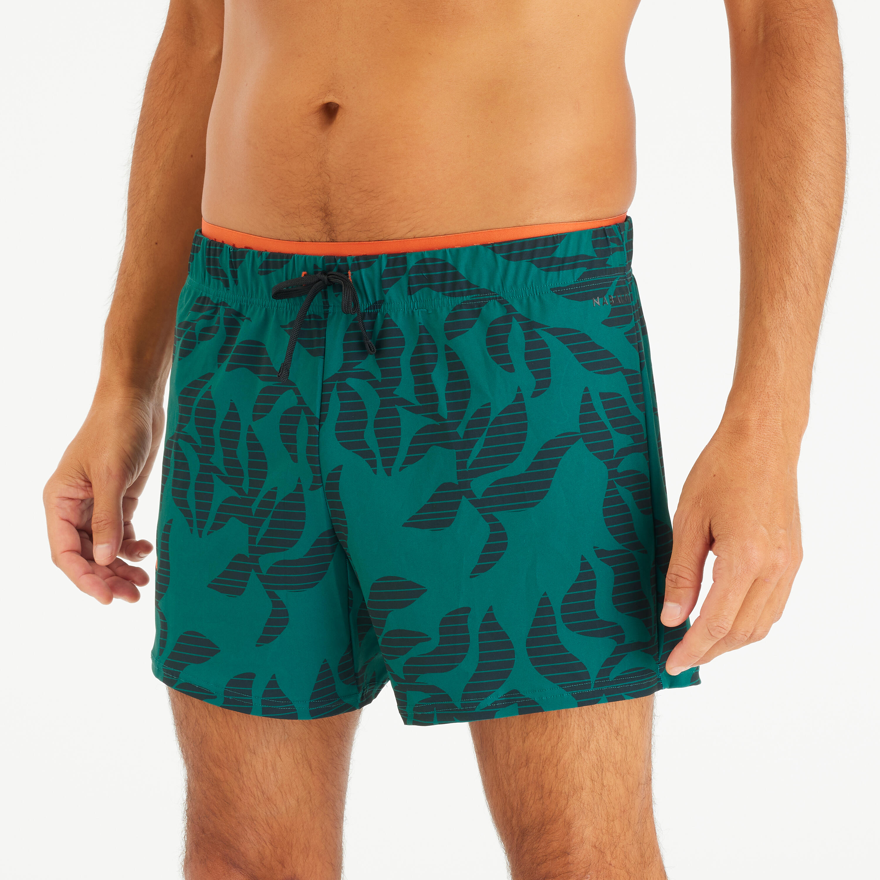 Schwimmshorts Herren kurz - 100 Orga grün