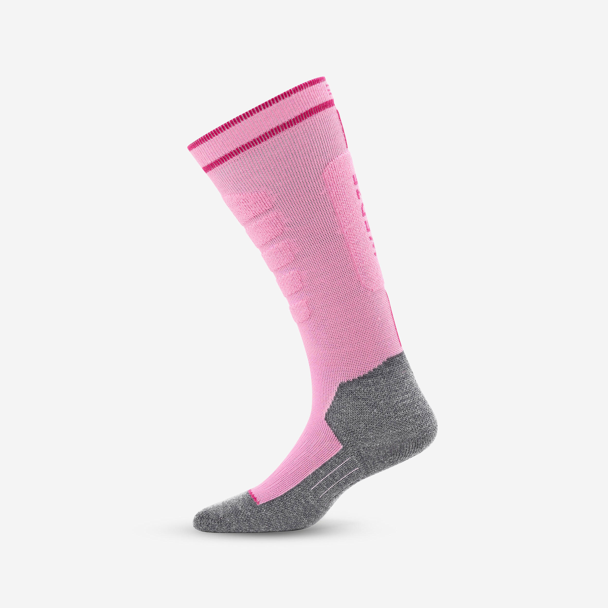 Skisocken Kinder warm bequem - 500 rosa