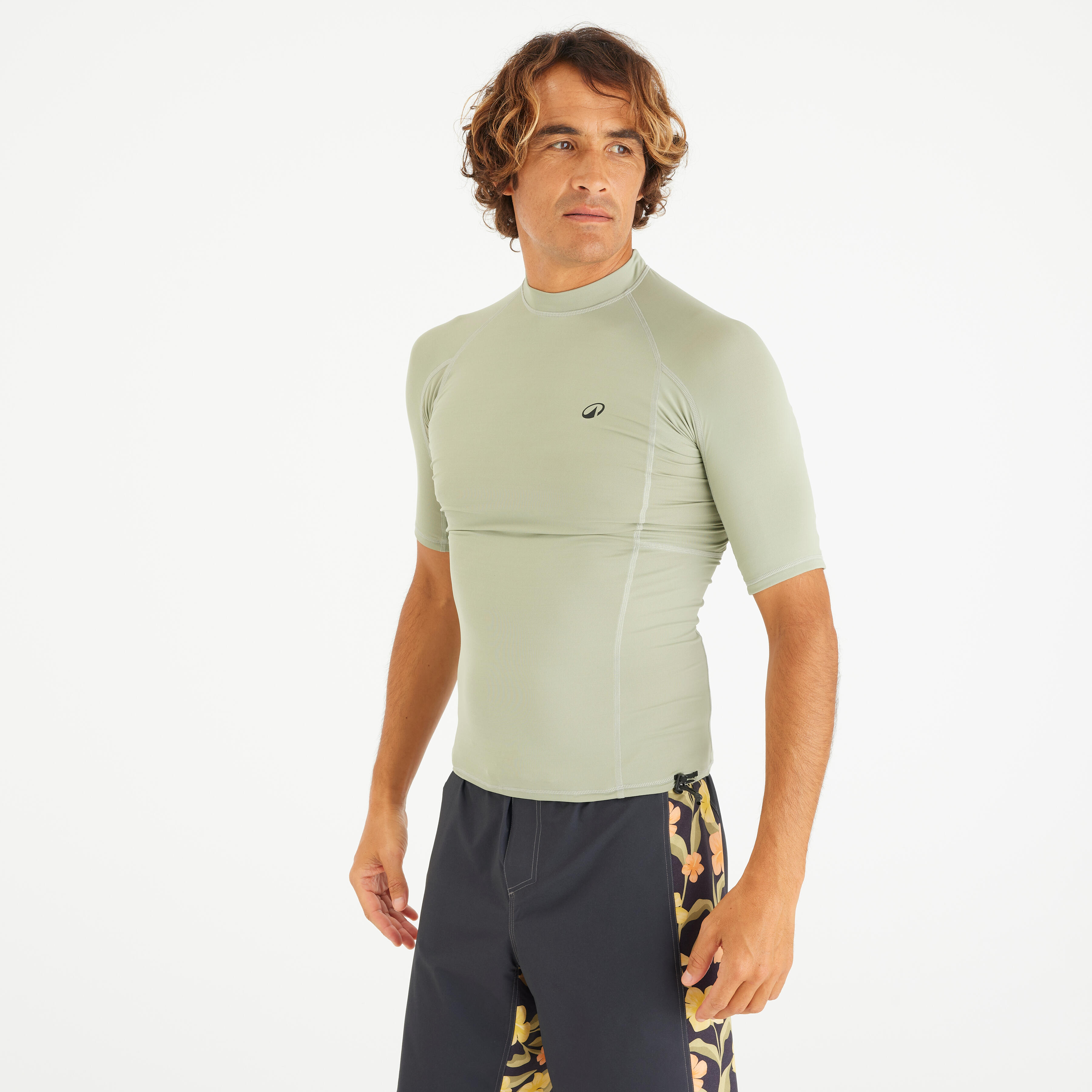 UV-Shirt kurzarm Herren UV-Schutz 50+ 500 khaki