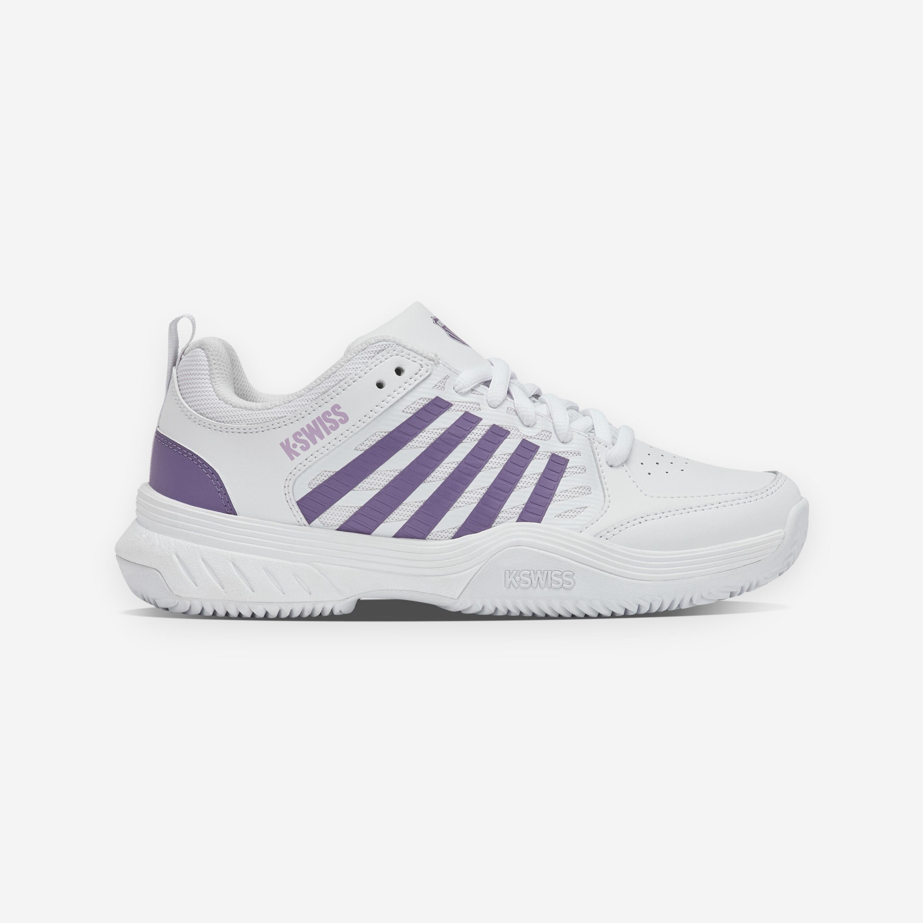 Damen Tennisschuhe Sandplatz - Court Express 2 weiß/violett
