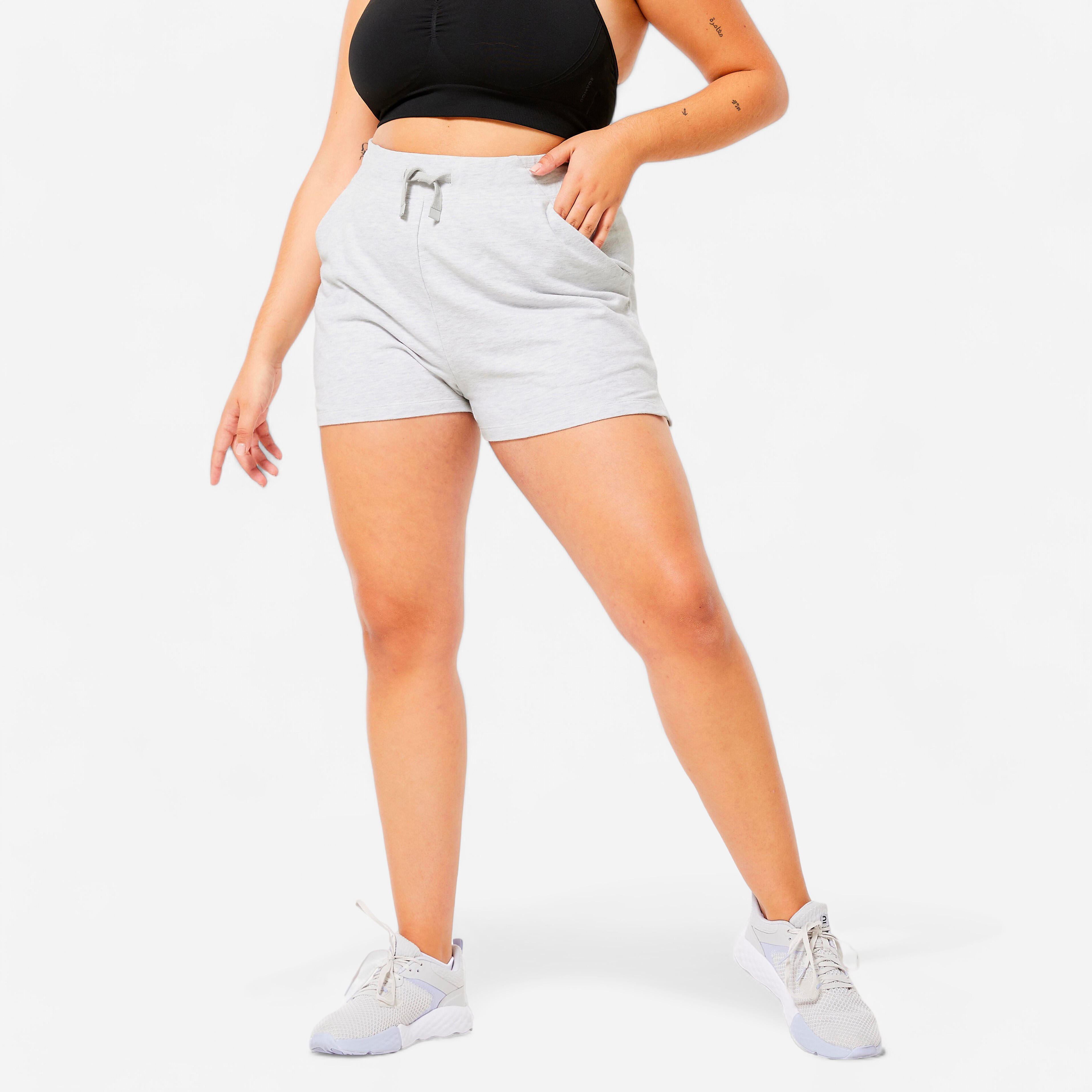 Shorts Damen - 520 hellgraumeliert