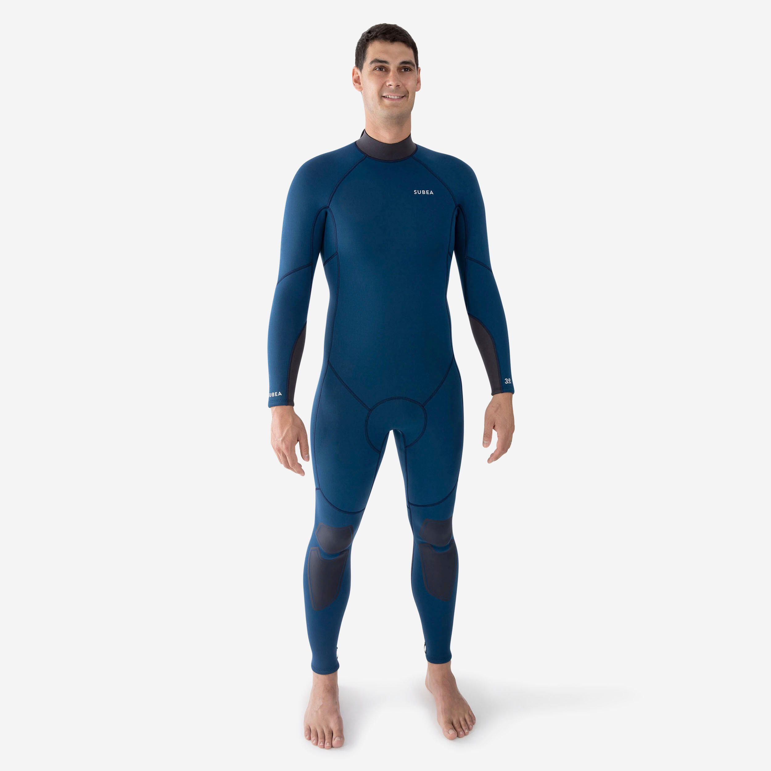 Neoprenanzug Tauchen Herren 500 3 mm blau/türkis