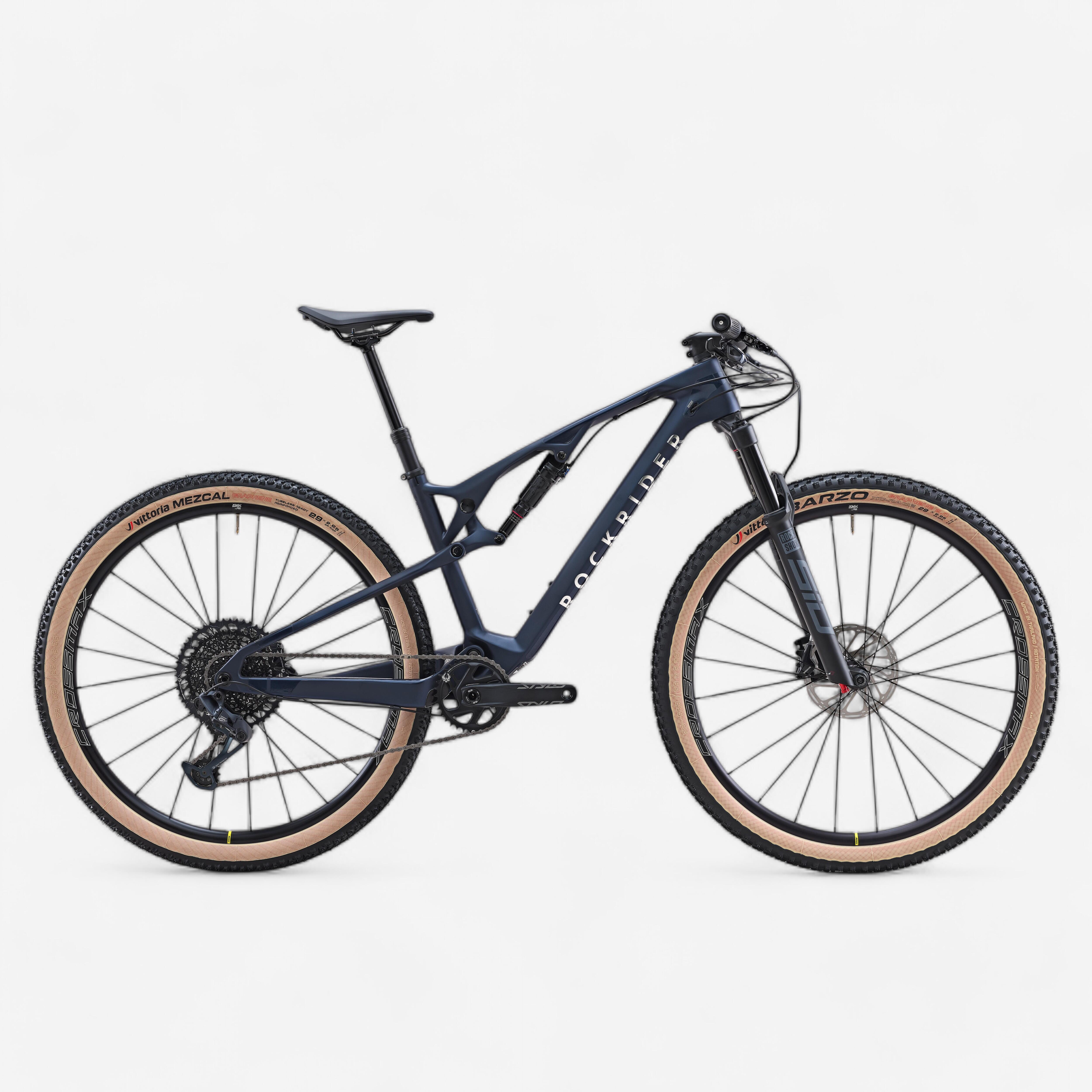 Mountainbike XC Race 900 S Full Carbon Rahmen GX-Aluminiumlaufräder blau