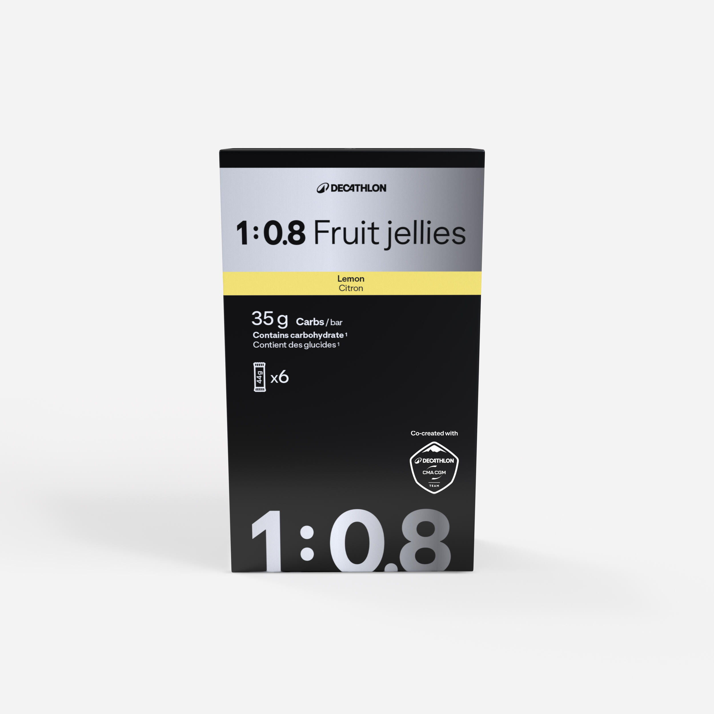 Fruchtgelee Riegel 1:0,8 Zitrone 6 Stück Co-Produktion Decathlon CMA CGM