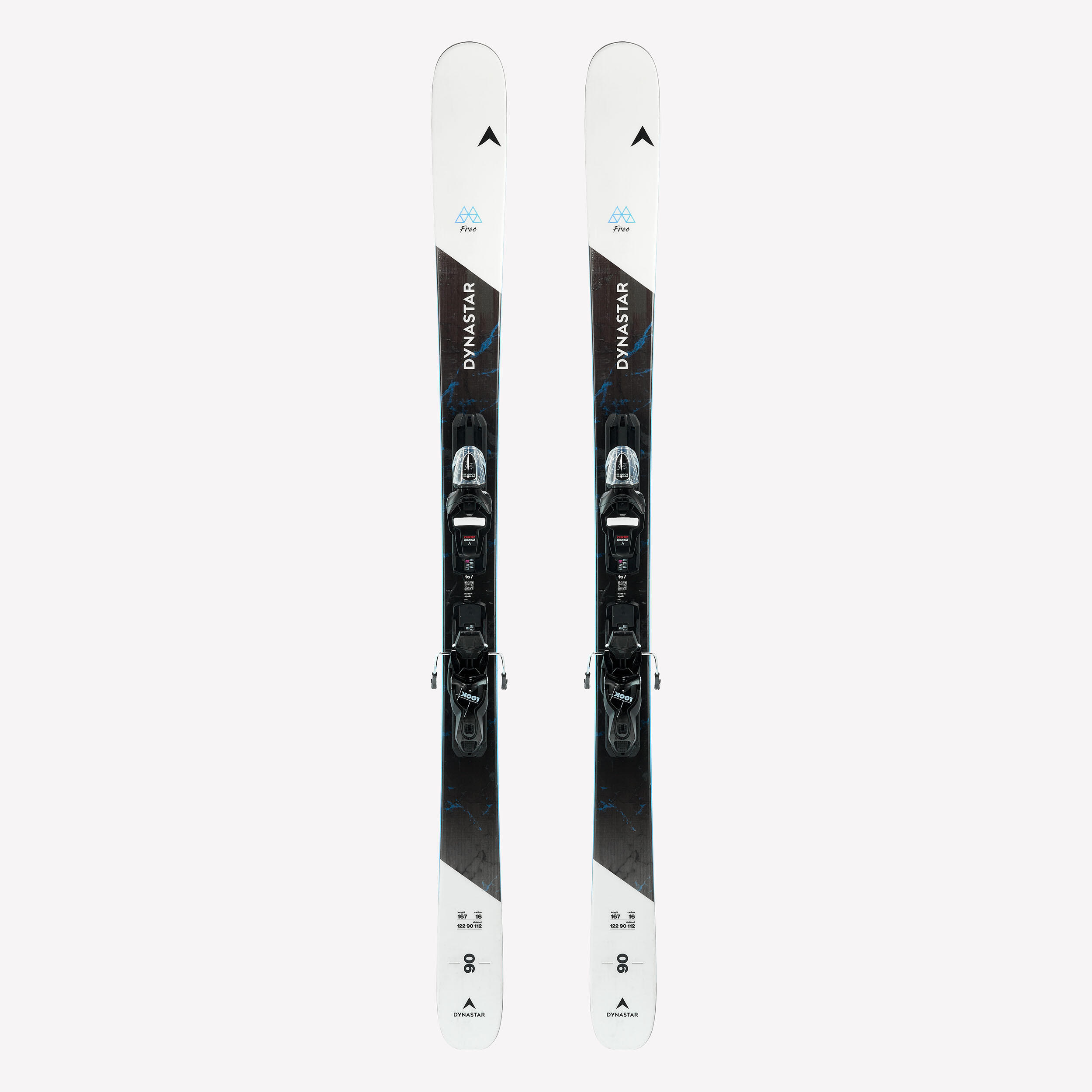 Ski Erwachsene Bindungen XPress 10 Freeride - M-Free 90 Dynastar schwarz/weiss