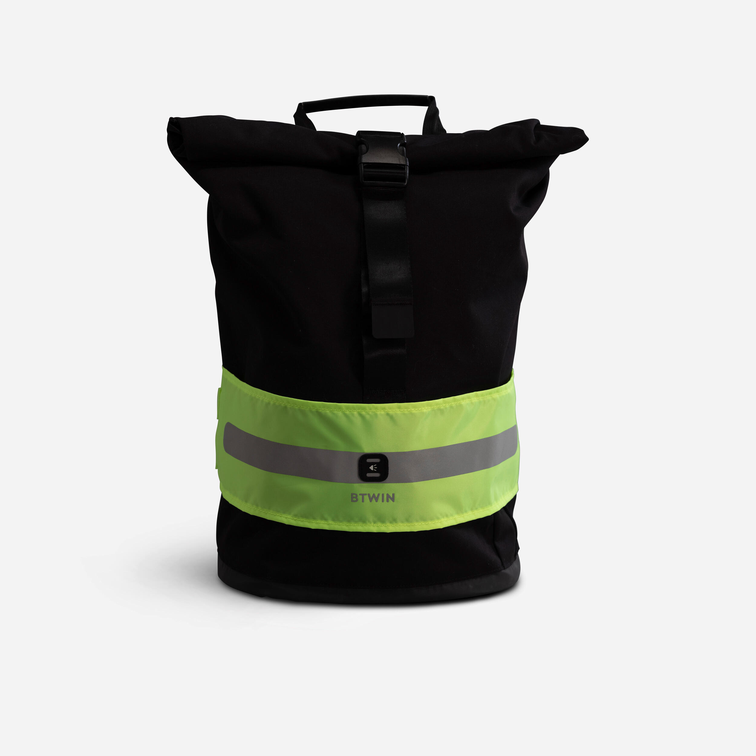 Reflektorband für Rucksack Tag und Nacht sichtbar neongelb