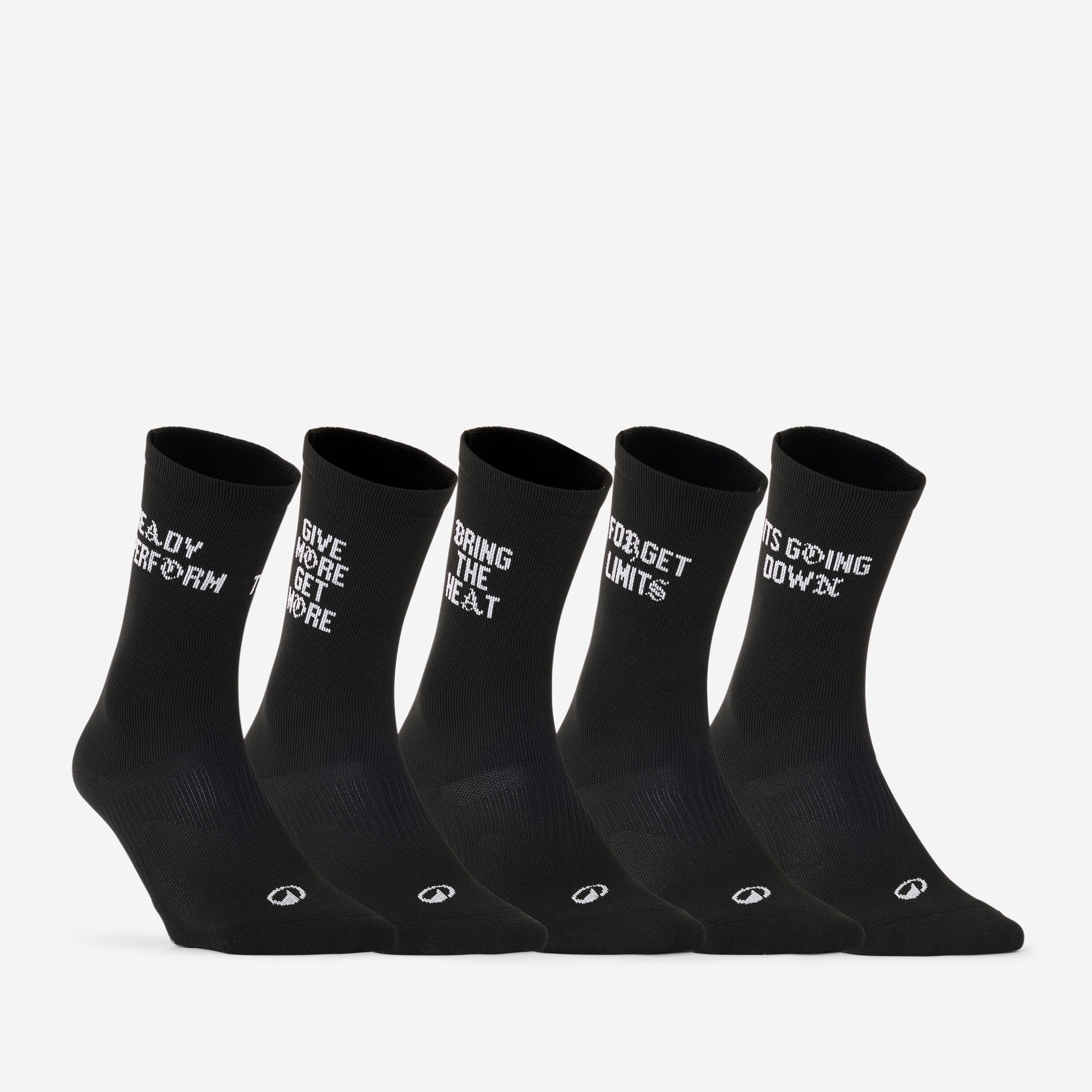 Sportsocken Mid 5er-Pack - schwarz/weiß