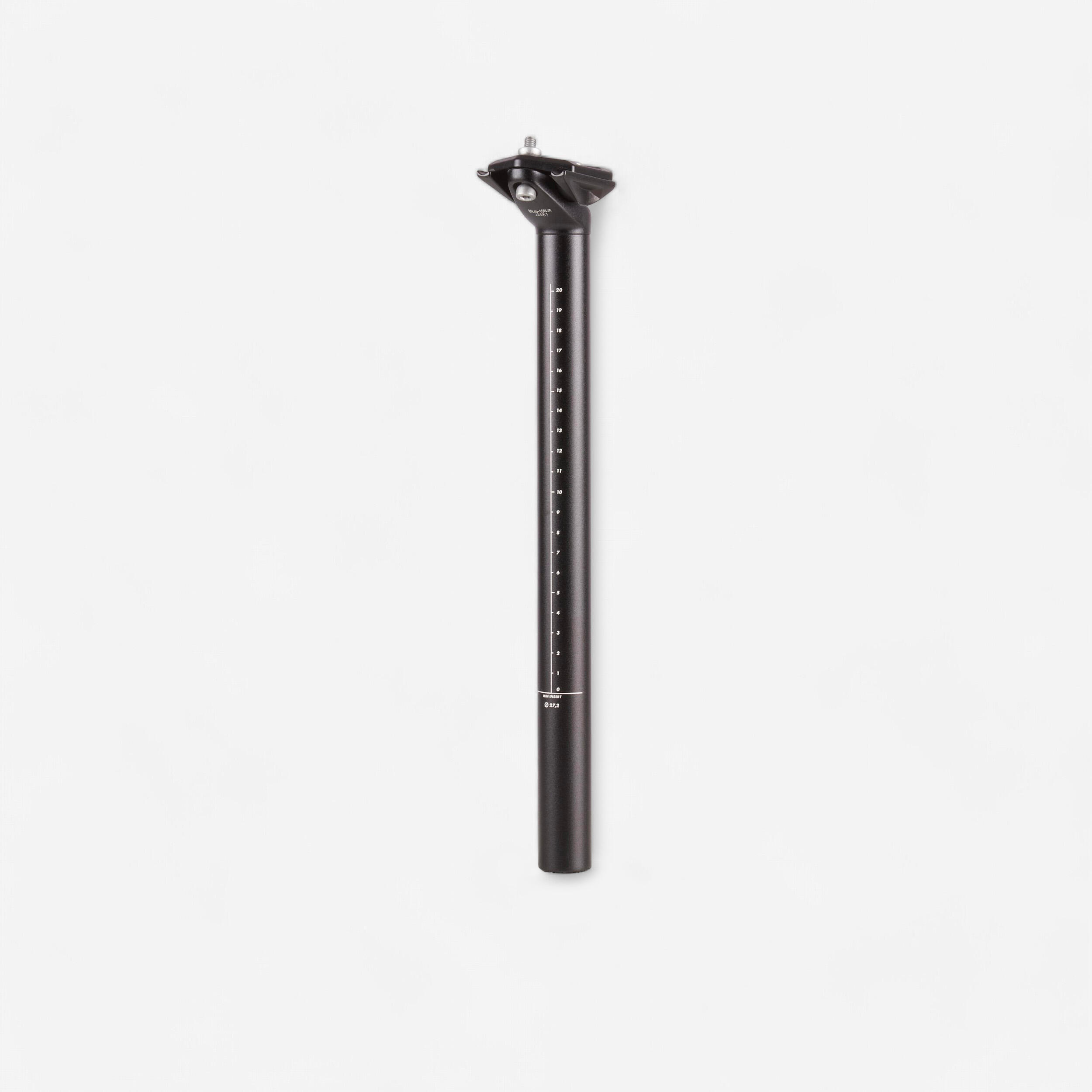Sattelstütze 27,2 mm Durchmesser 350m m Länge schwarz