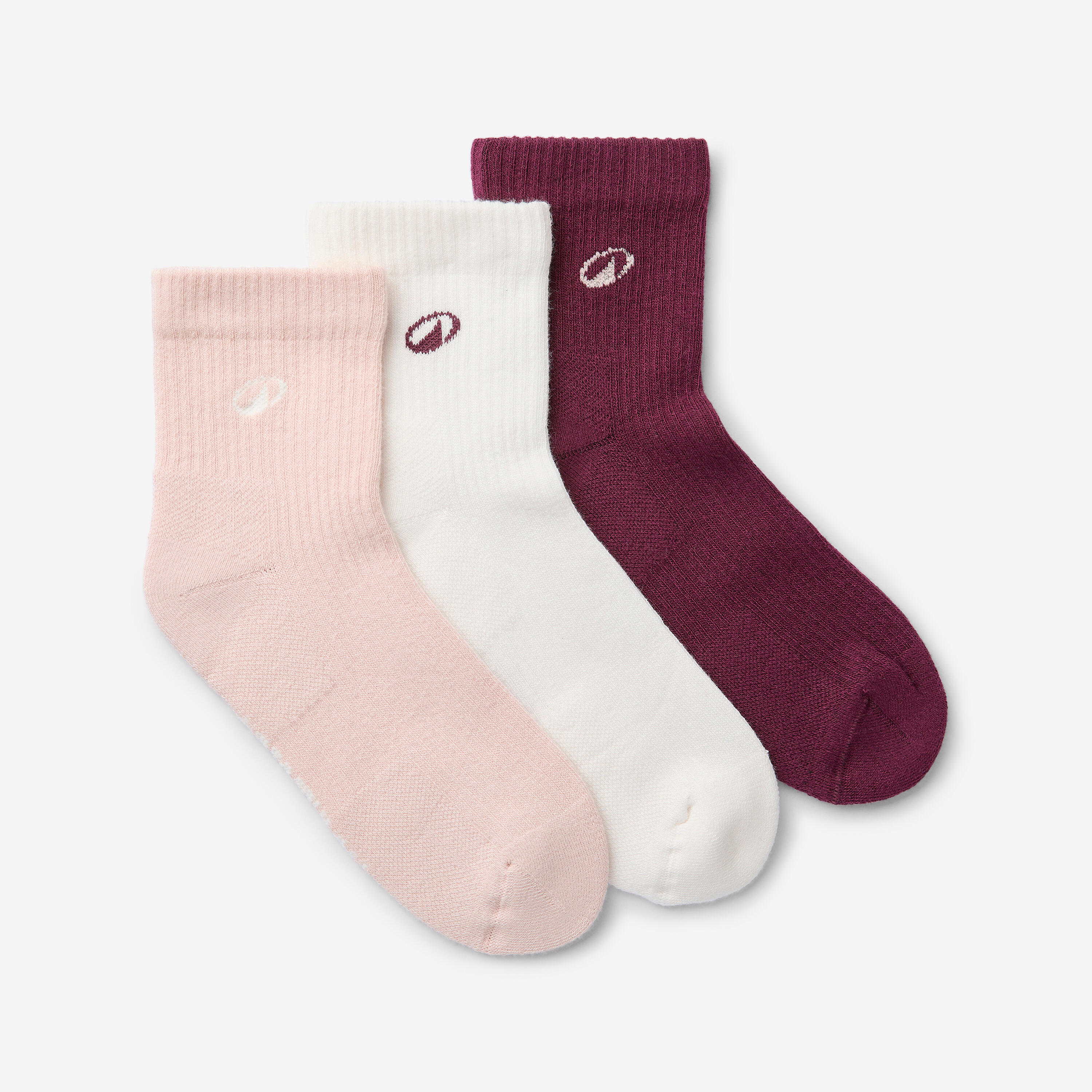 Sportsocken Low 3er-Pack - Elementals bordeaux/rosa