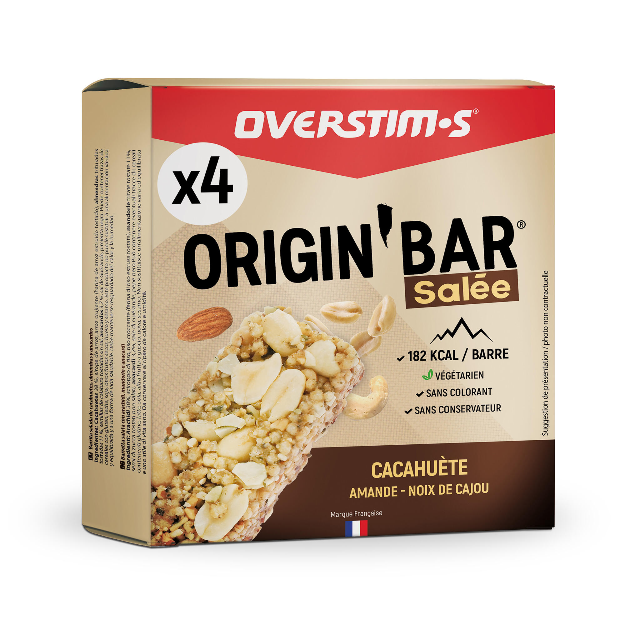 Energie Riegel herzhaft Erdnüsse Origin Bar 4 × 35 g