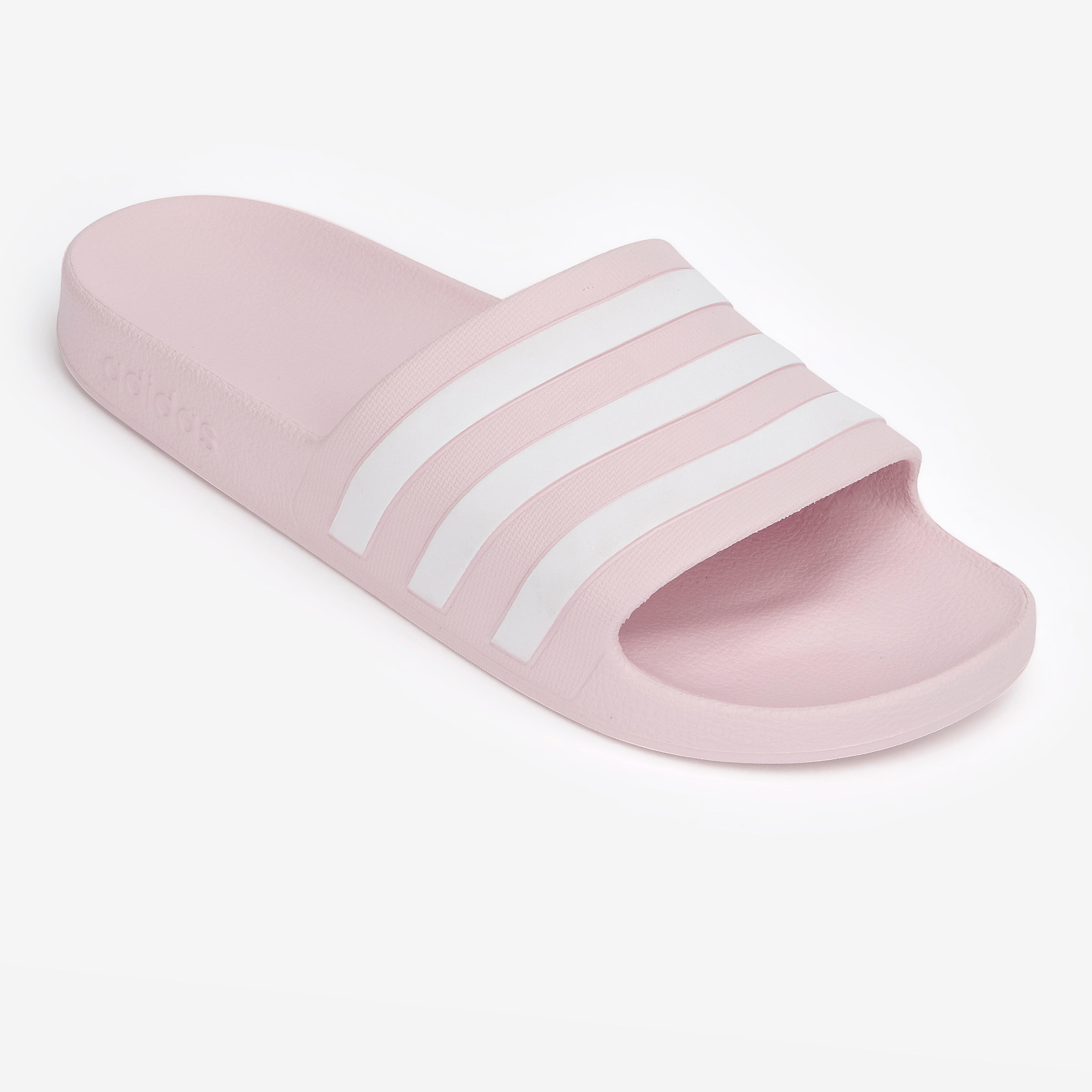 Badelatschen Damen/Herren - Adilette Aqua rosa/weiß