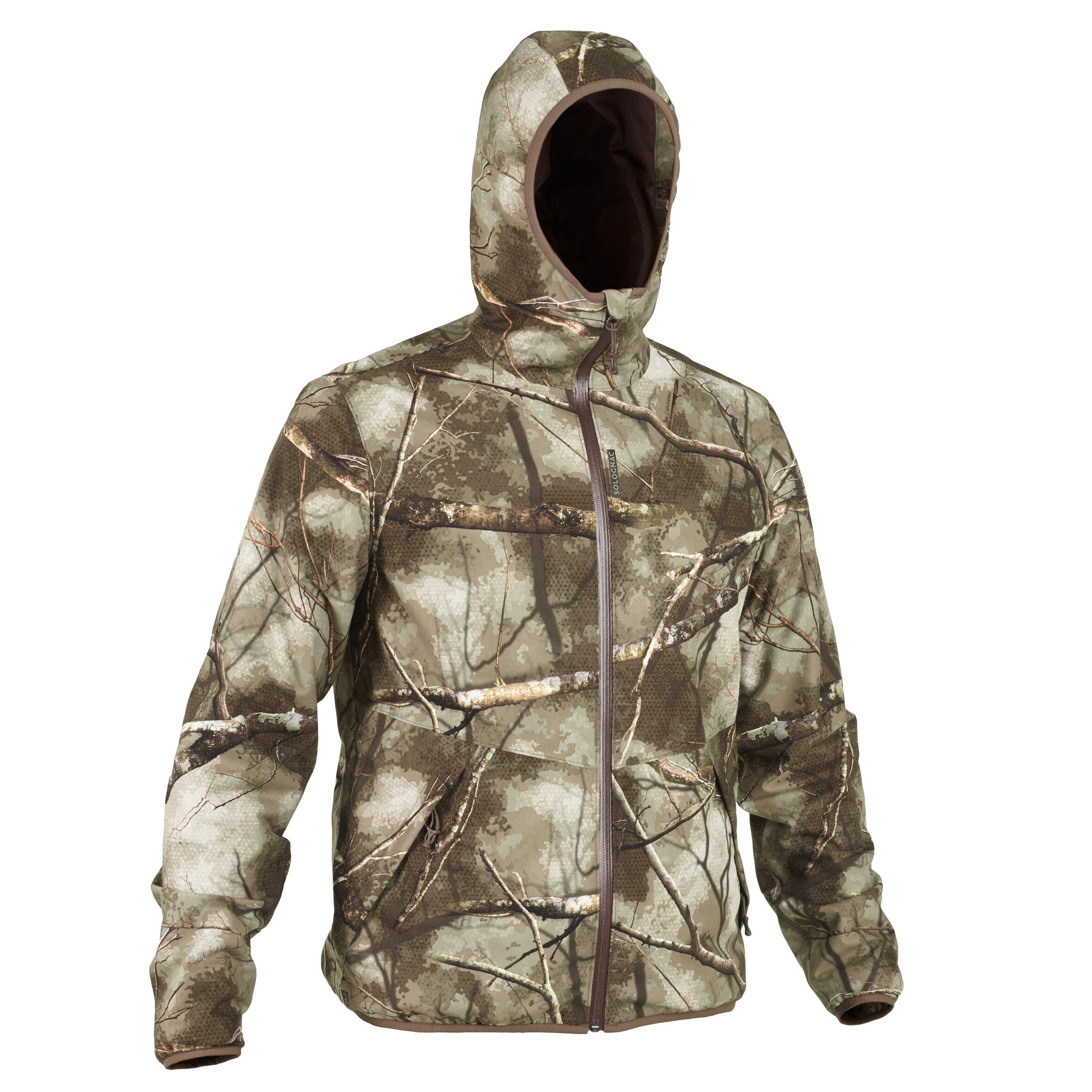 Jagd-Regenjacke Treemetic 500 geräuscharm Camouflage