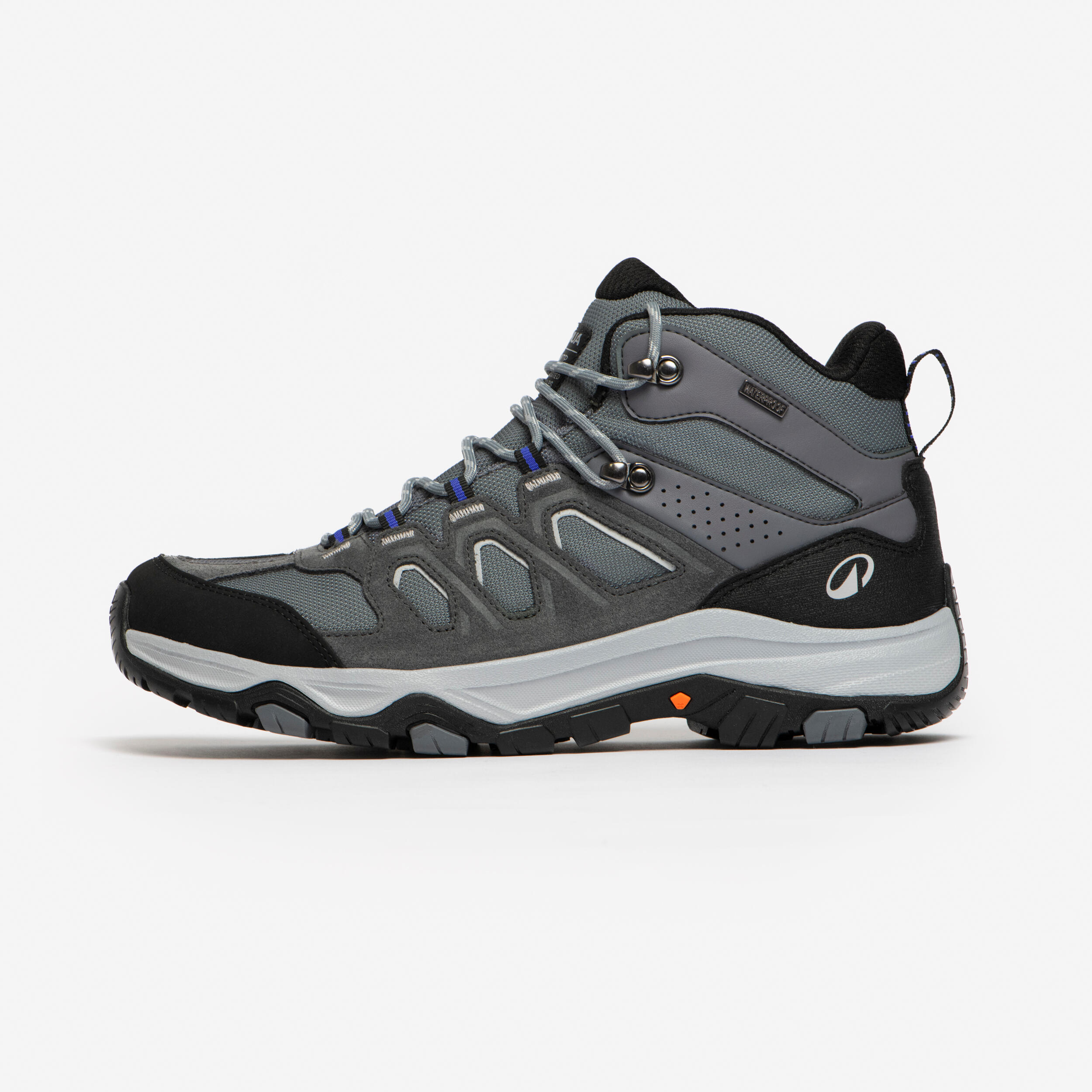 Wanderschuhe Herren halbhoch wasserdicht Wandern - MH500 grau