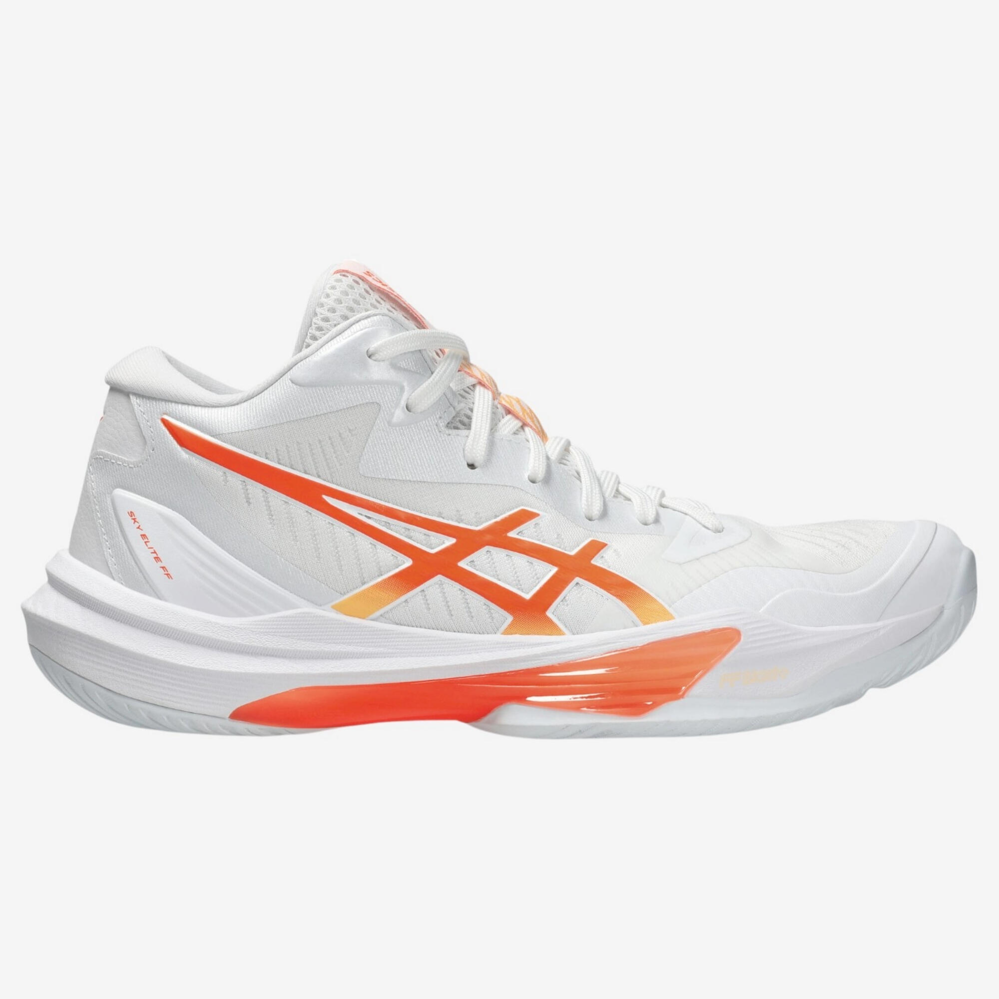 Damen/Herren Volleyballschuhe MID - ASICS Sky Elite FF MT 3 weiß/orange