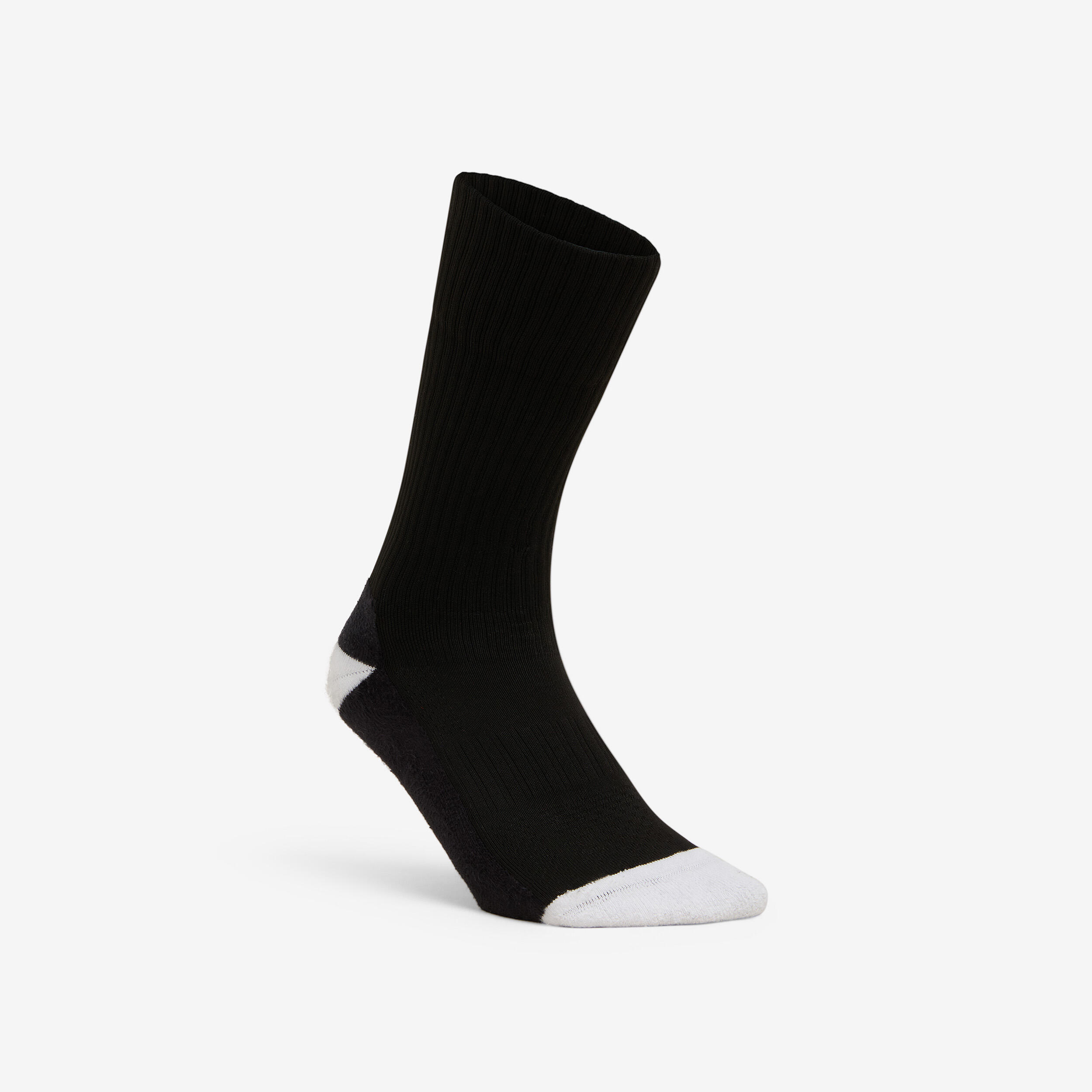 Damen/Herren/Kinder Handball Socken Mid - H500 1 Paar schwarz/weiß