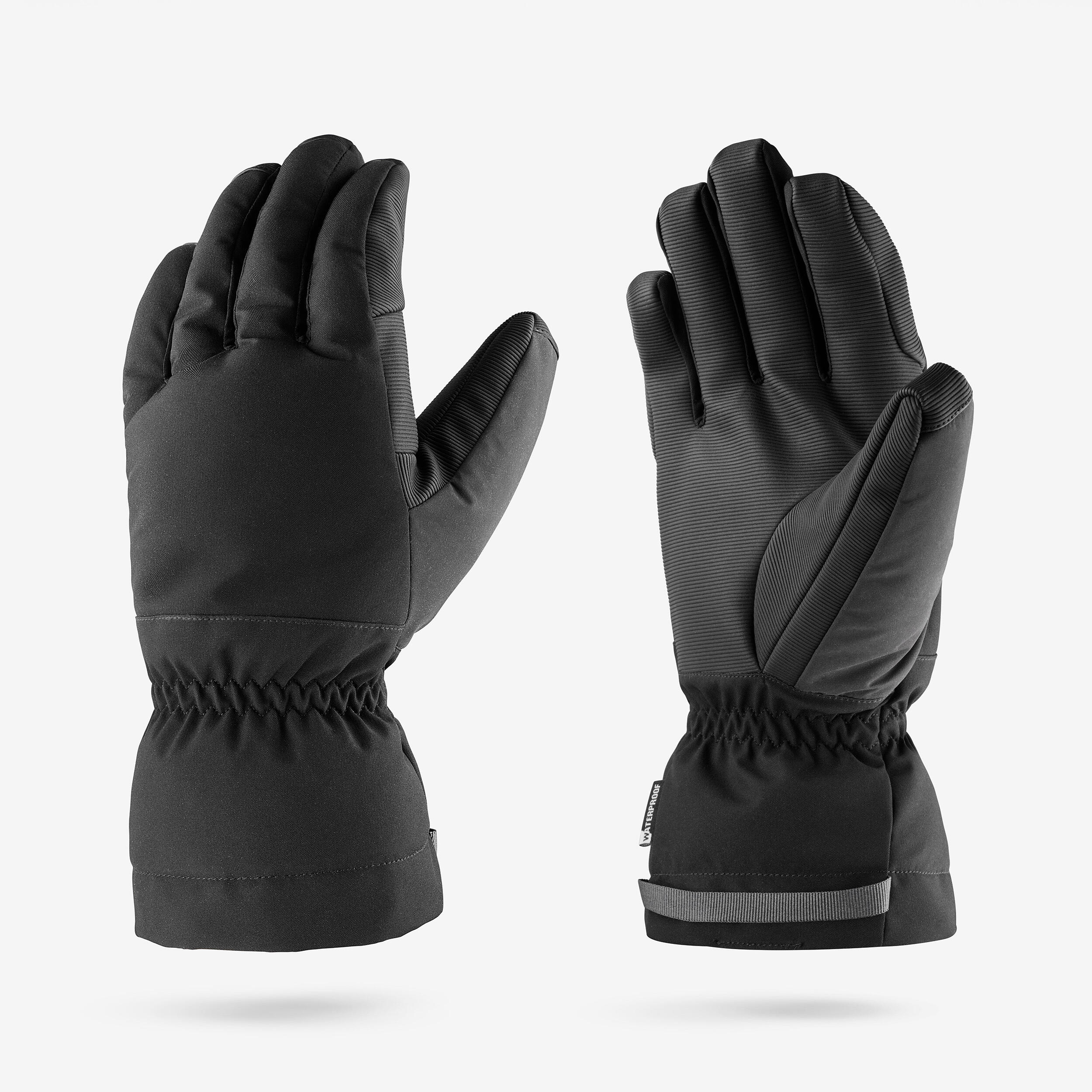 Skihandschuhe Erwachsene warm - 500 schwarz