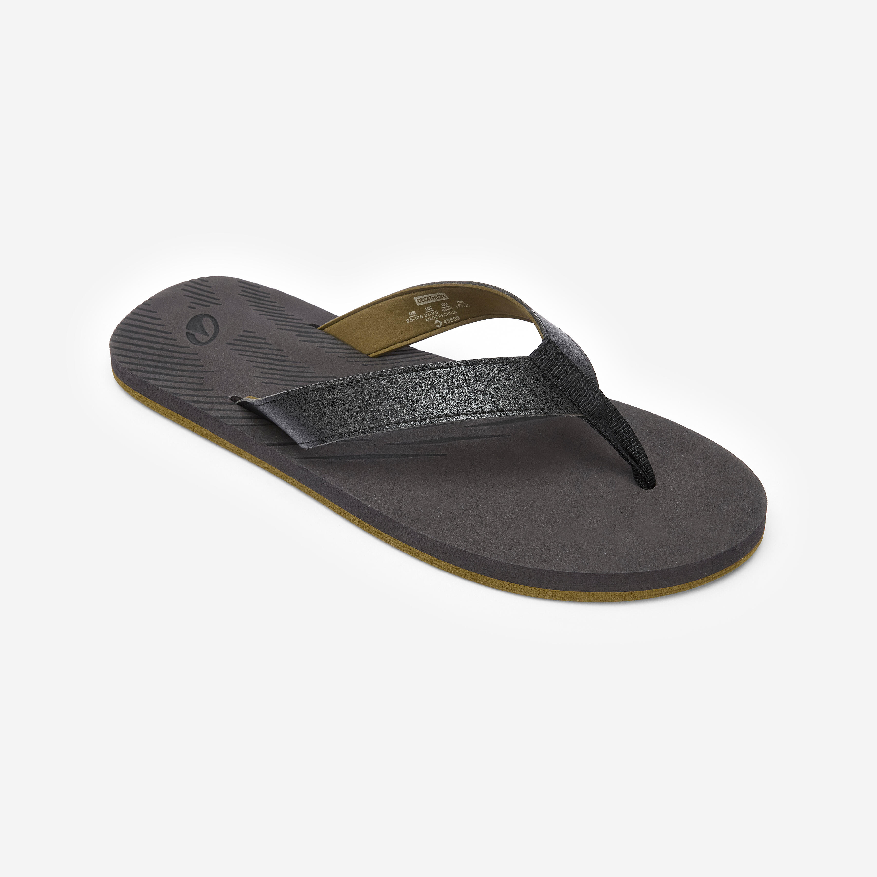 Zehensandalen Herren 150 dunkelgrau