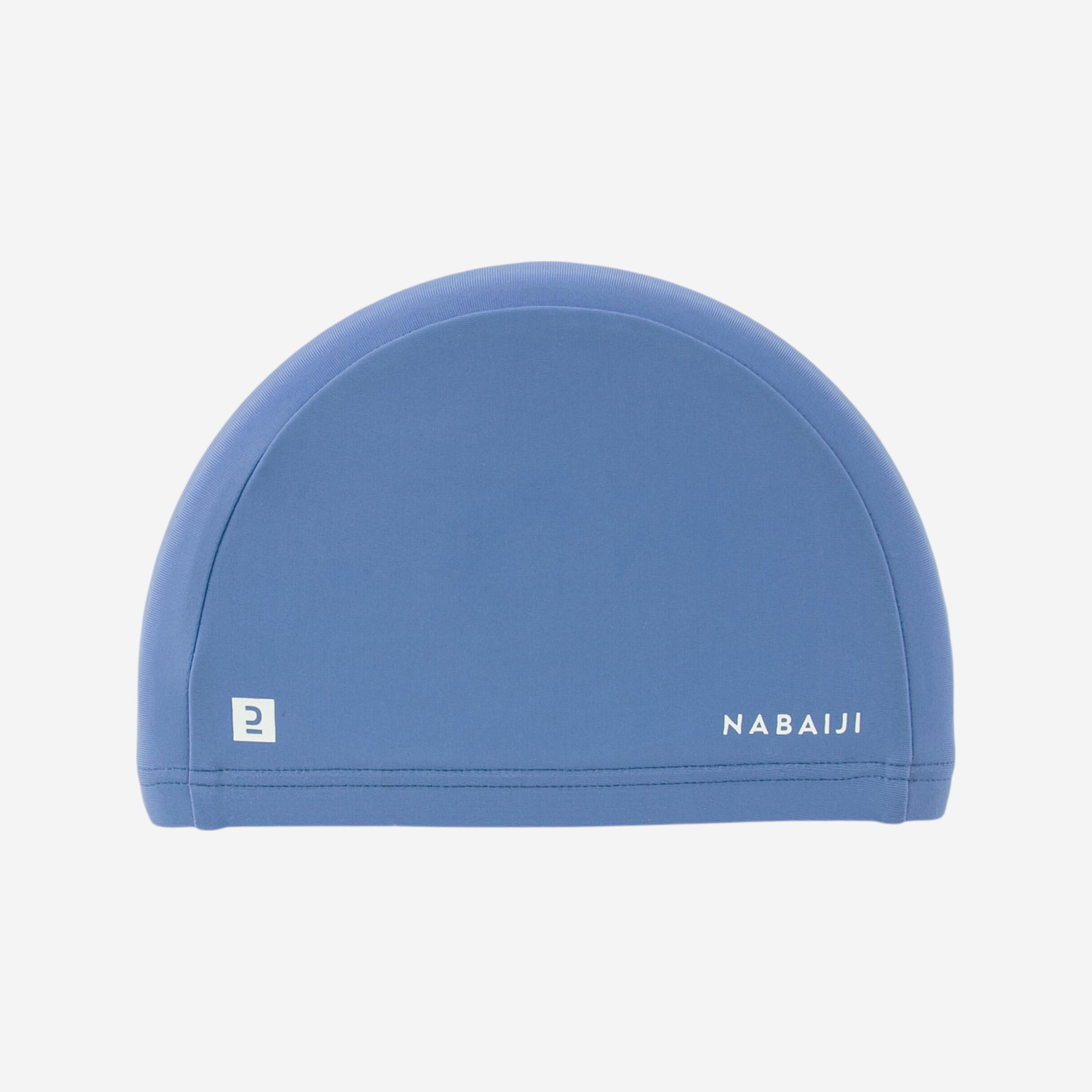 Badekappe Stoff Unifarben Größe S - blau