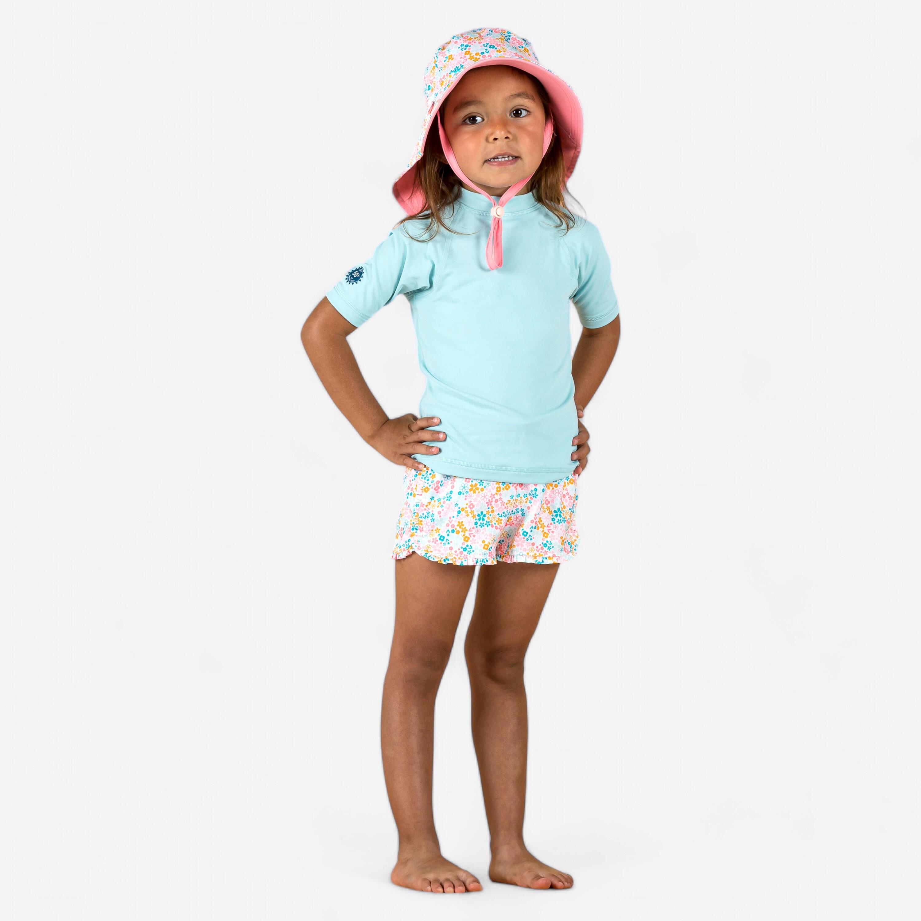 UV-Shirt kurzarm Baby - hellblau