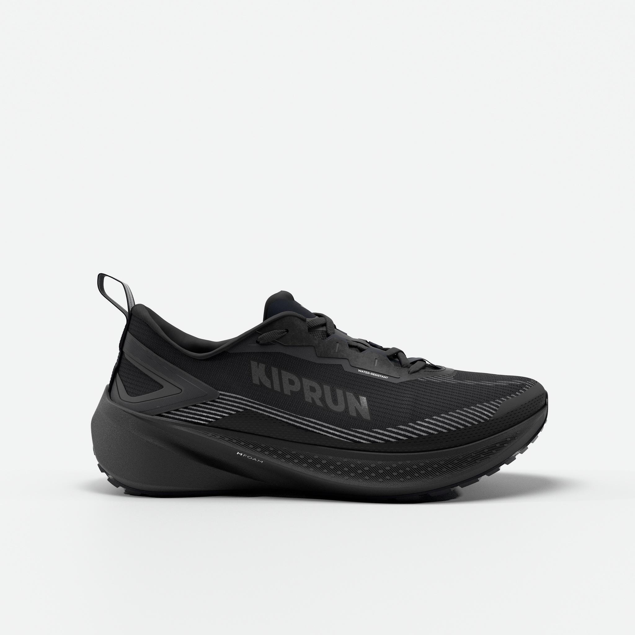 Laufschuhe Herren wasserabweisend vielseitig - Kipcore WR schwarz