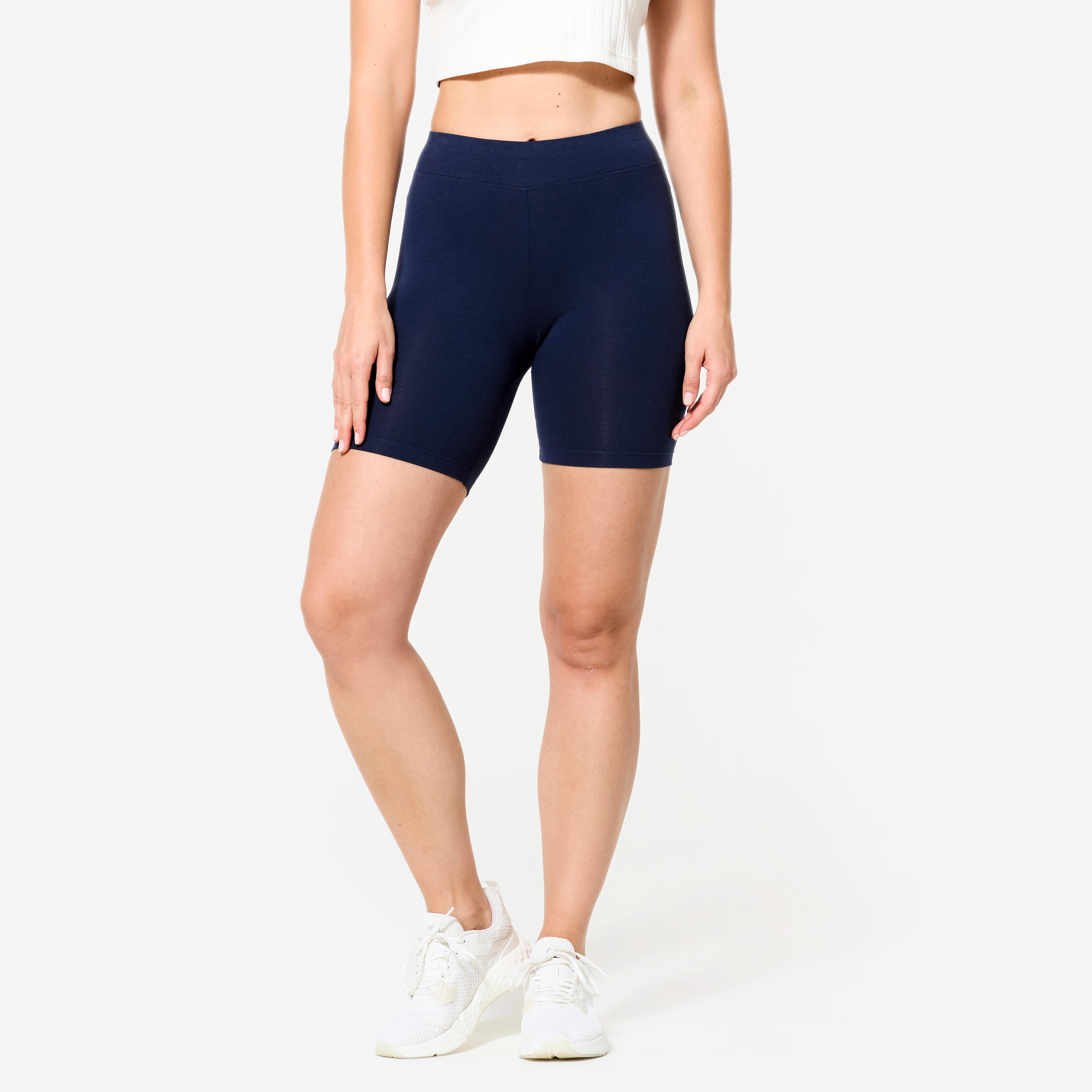 Shorts Radlerhose Damen - stahlblau