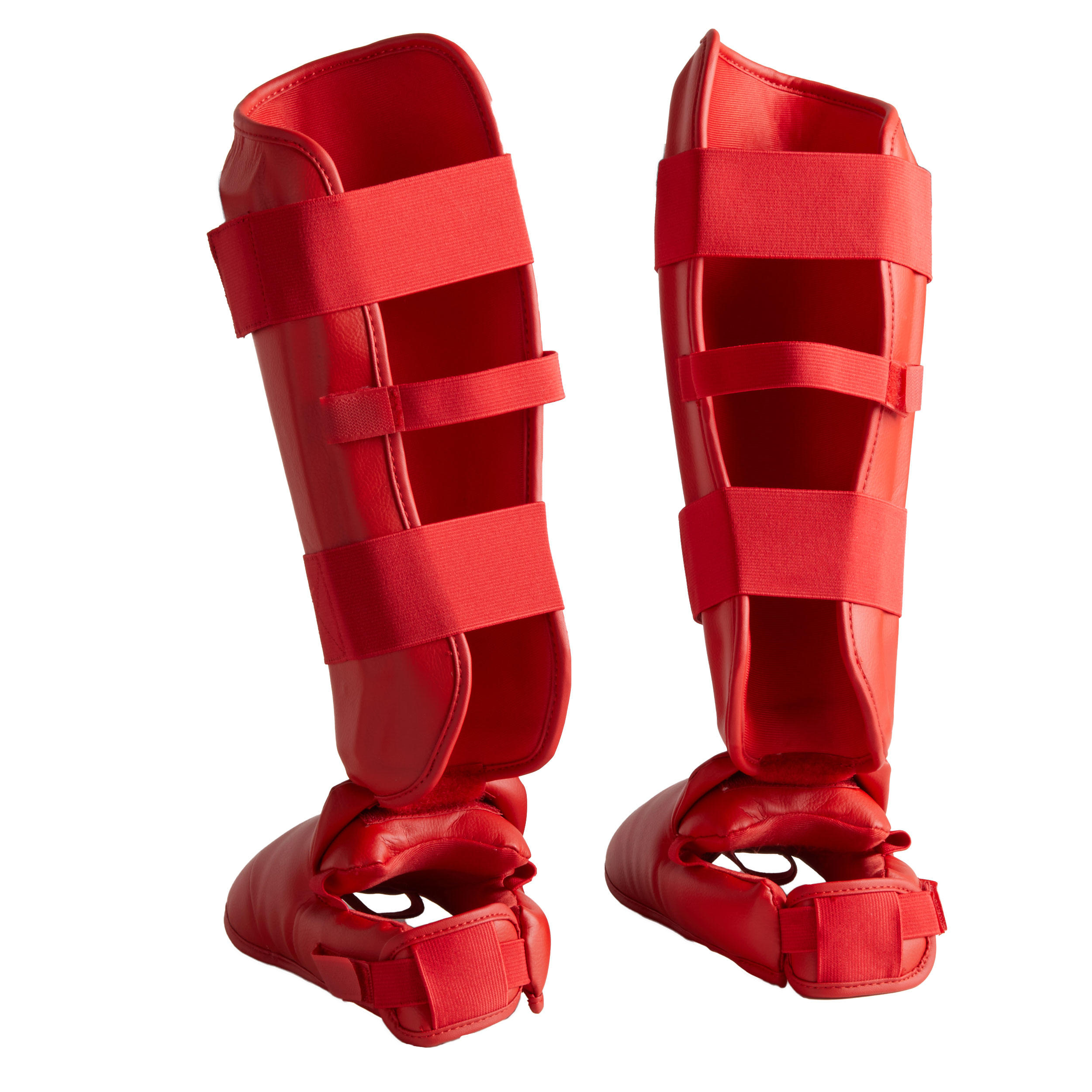 Schienbein-Fuß-Schützer Karate - 900 rot