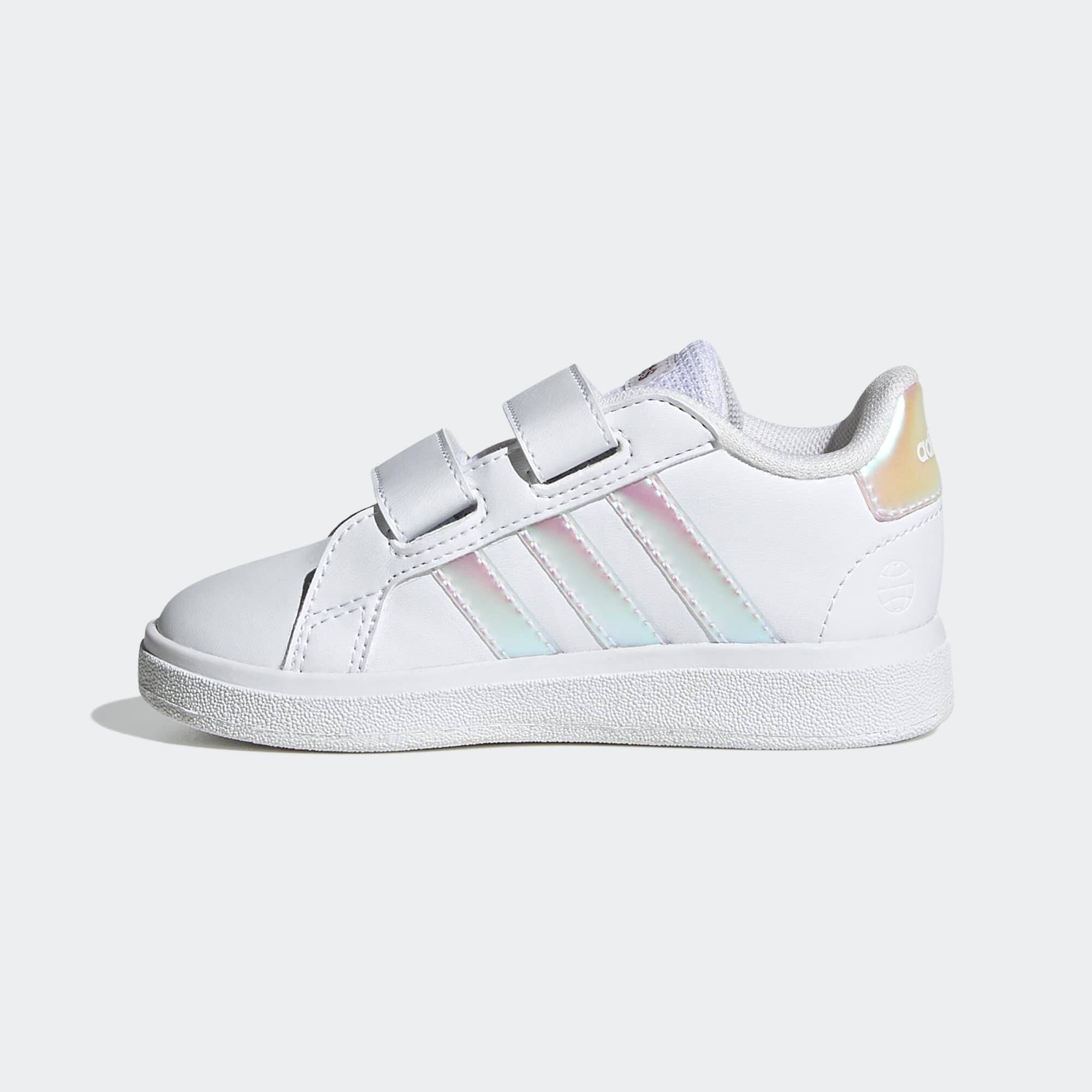Turnschuhe Babys/Kleinkinder Klettverschluss - Grand Court weiß