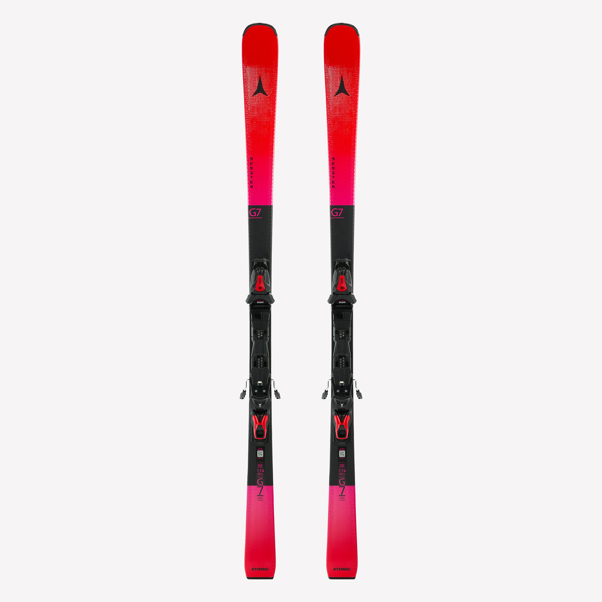 Ski mit Bindung Piste - G7 Atomic rot/schwarz