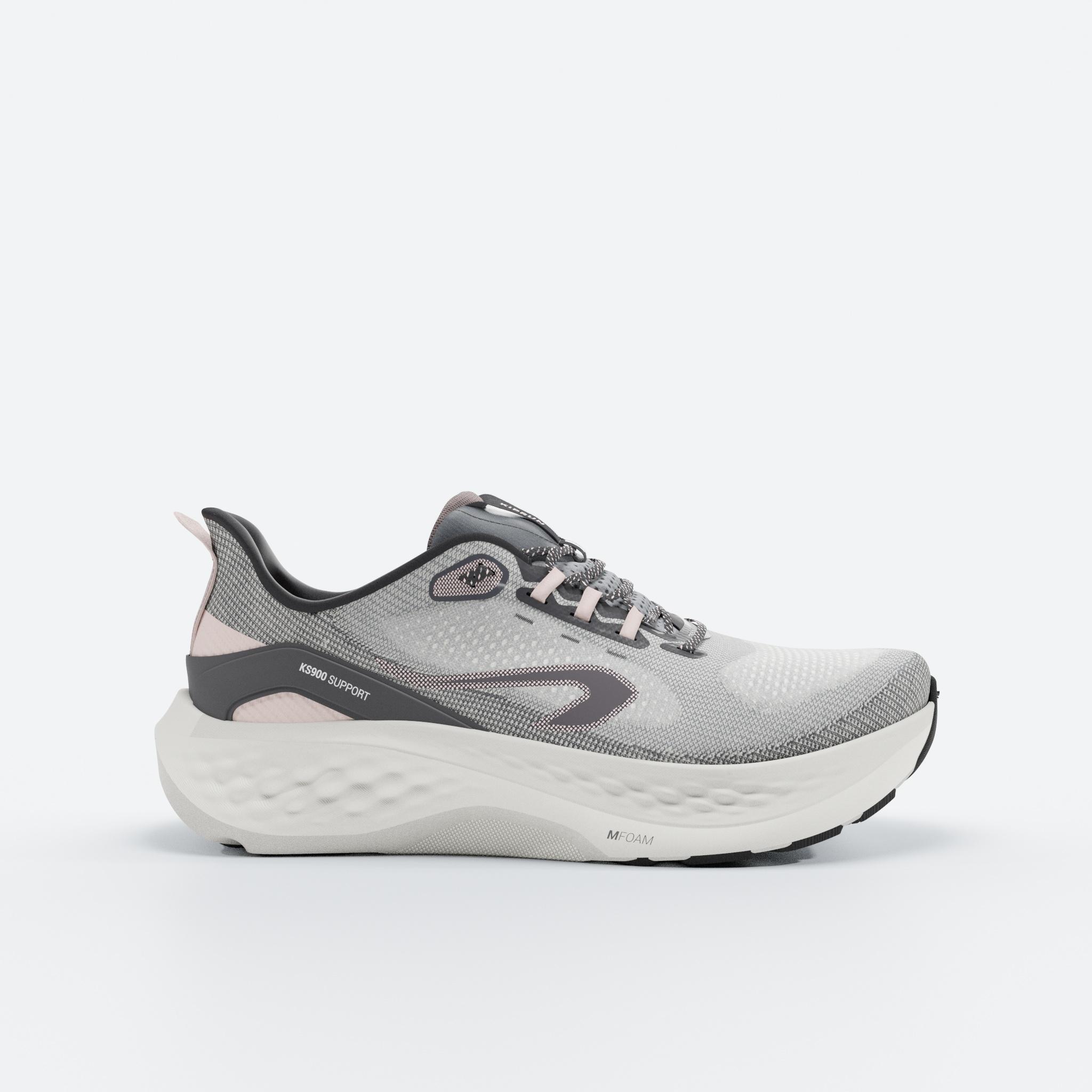 Laufschuhe Damen - KS900 Support grau