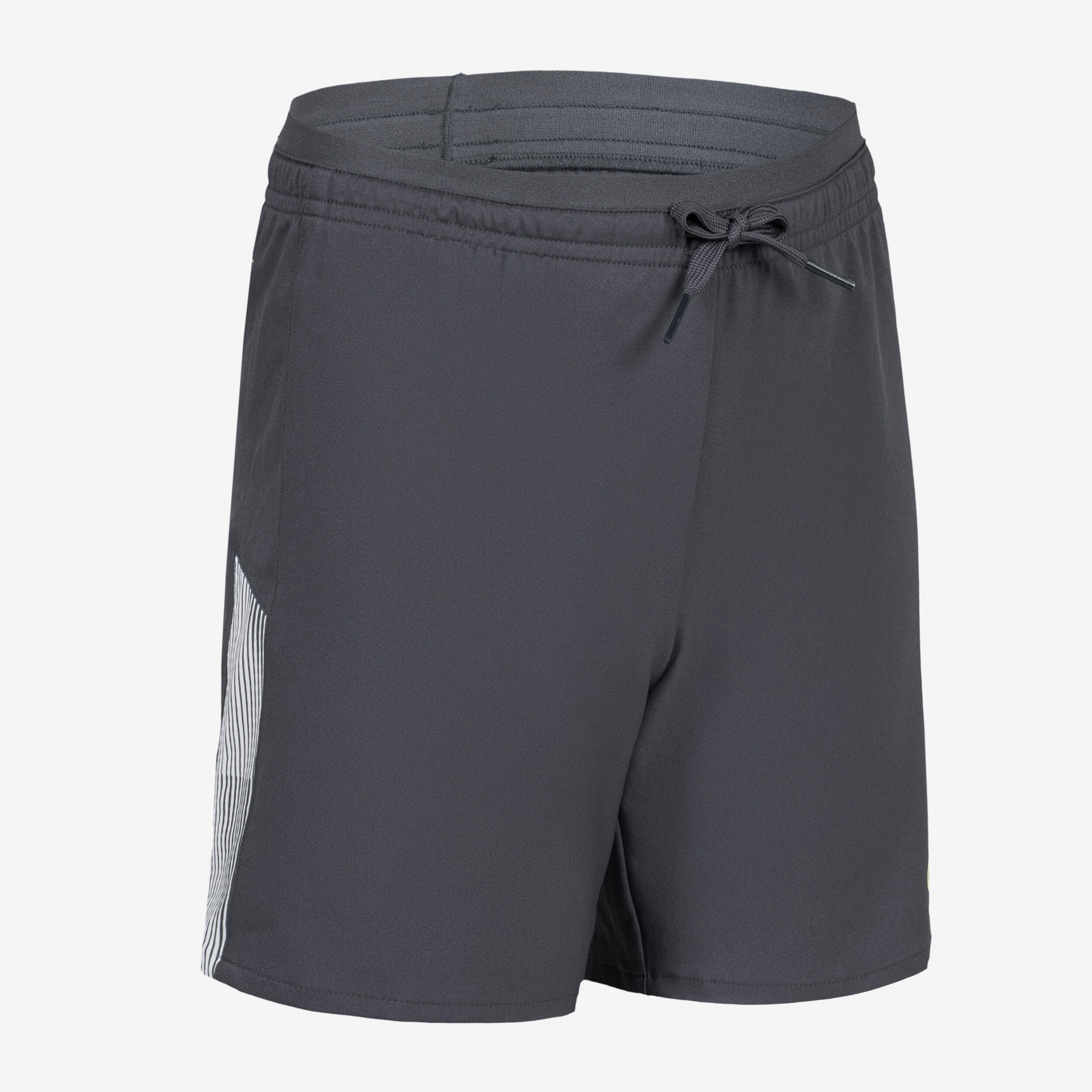 Kinder Fußball Shorts - VIRALTO Dope grau mit Streifen