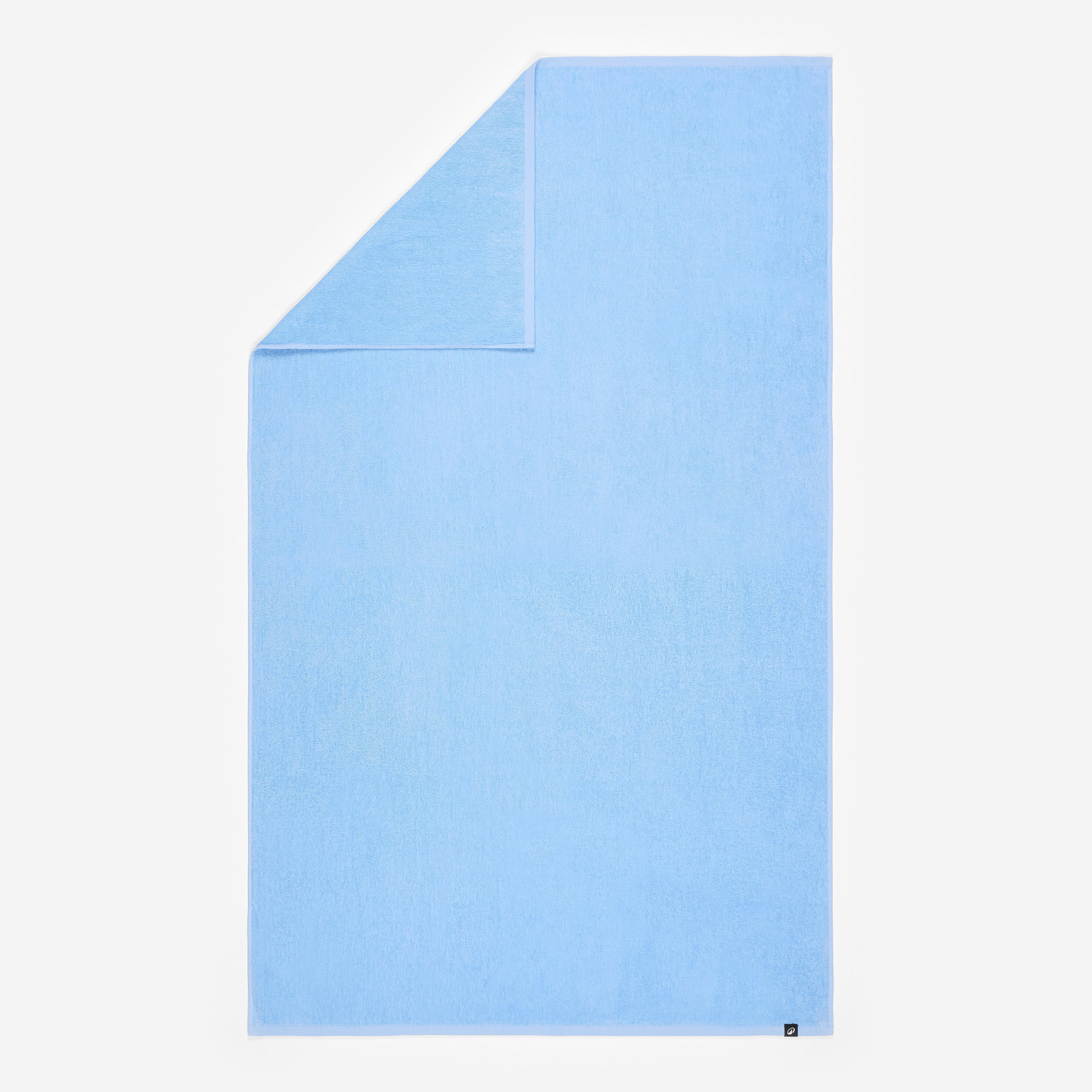 Handtuch Strand Baumwolle 145 × 85 cm - blau