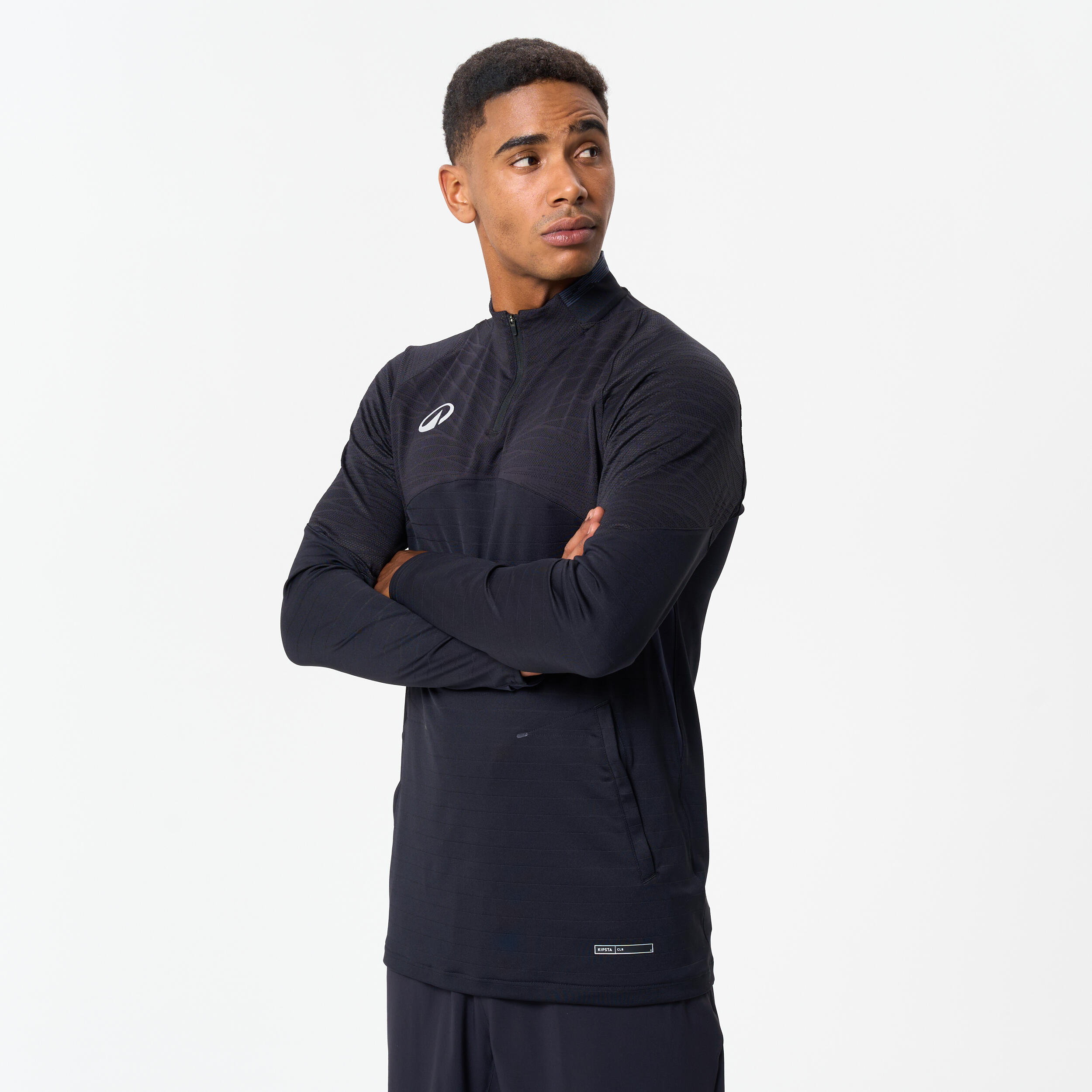 Fußball Sweatshirt 1/2 Zip - CLR Club schwarz