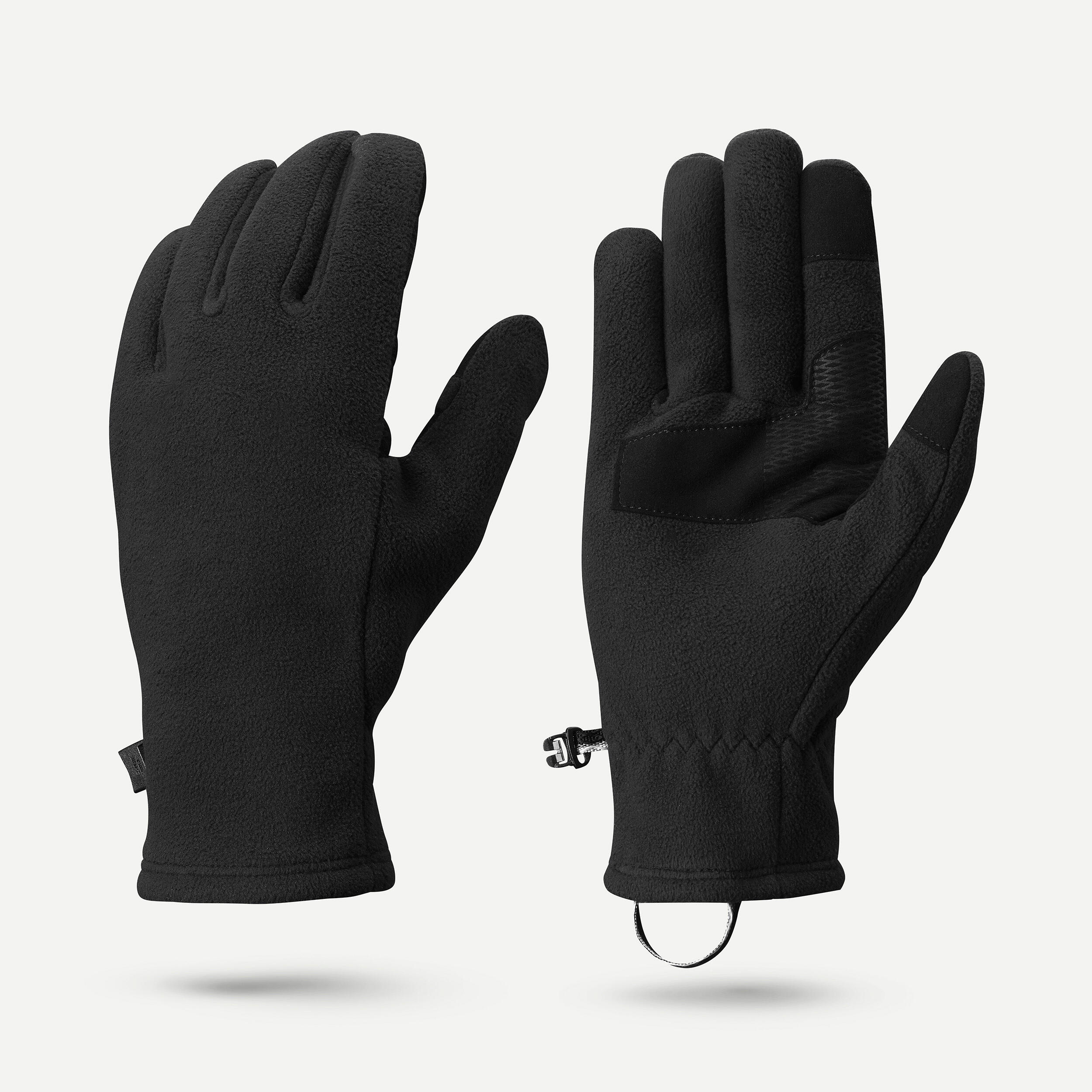 Handschuhe Erwachsene Fleece Trekking - MT500 schwarz
