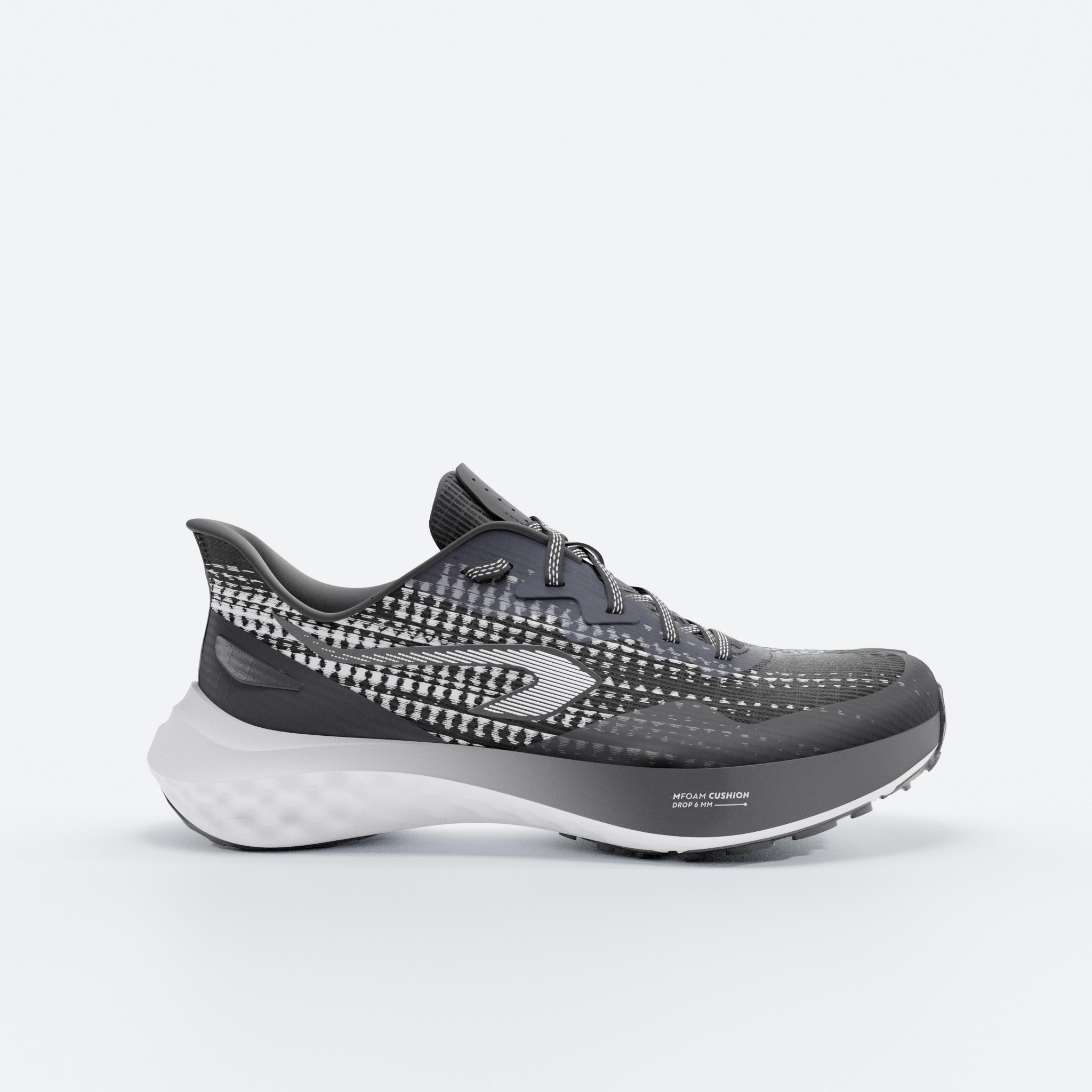 Laufschuhe Kinder - K500 Fast schwarz/weiß