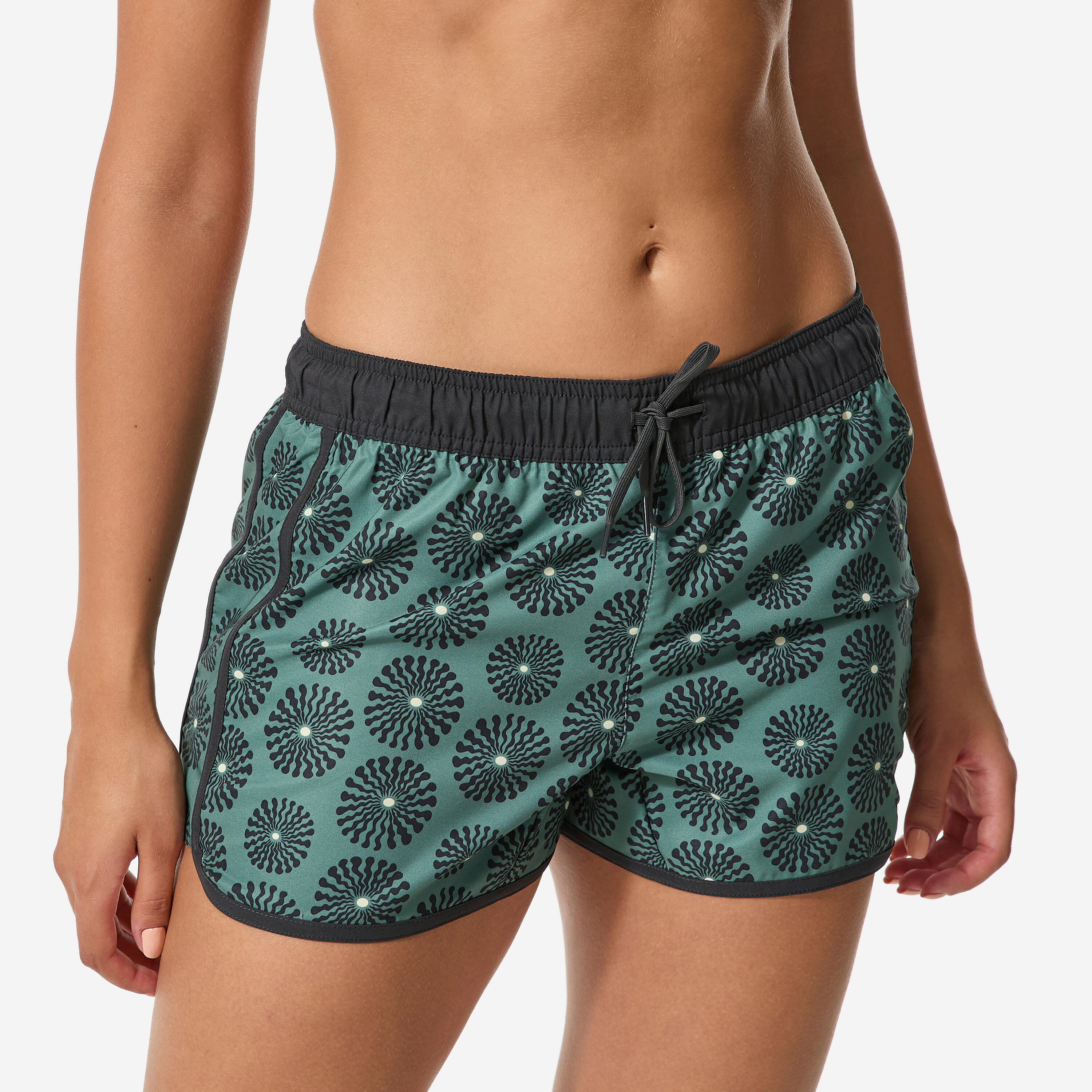Boardshorts Surfen Damen Tini Sunny khaki