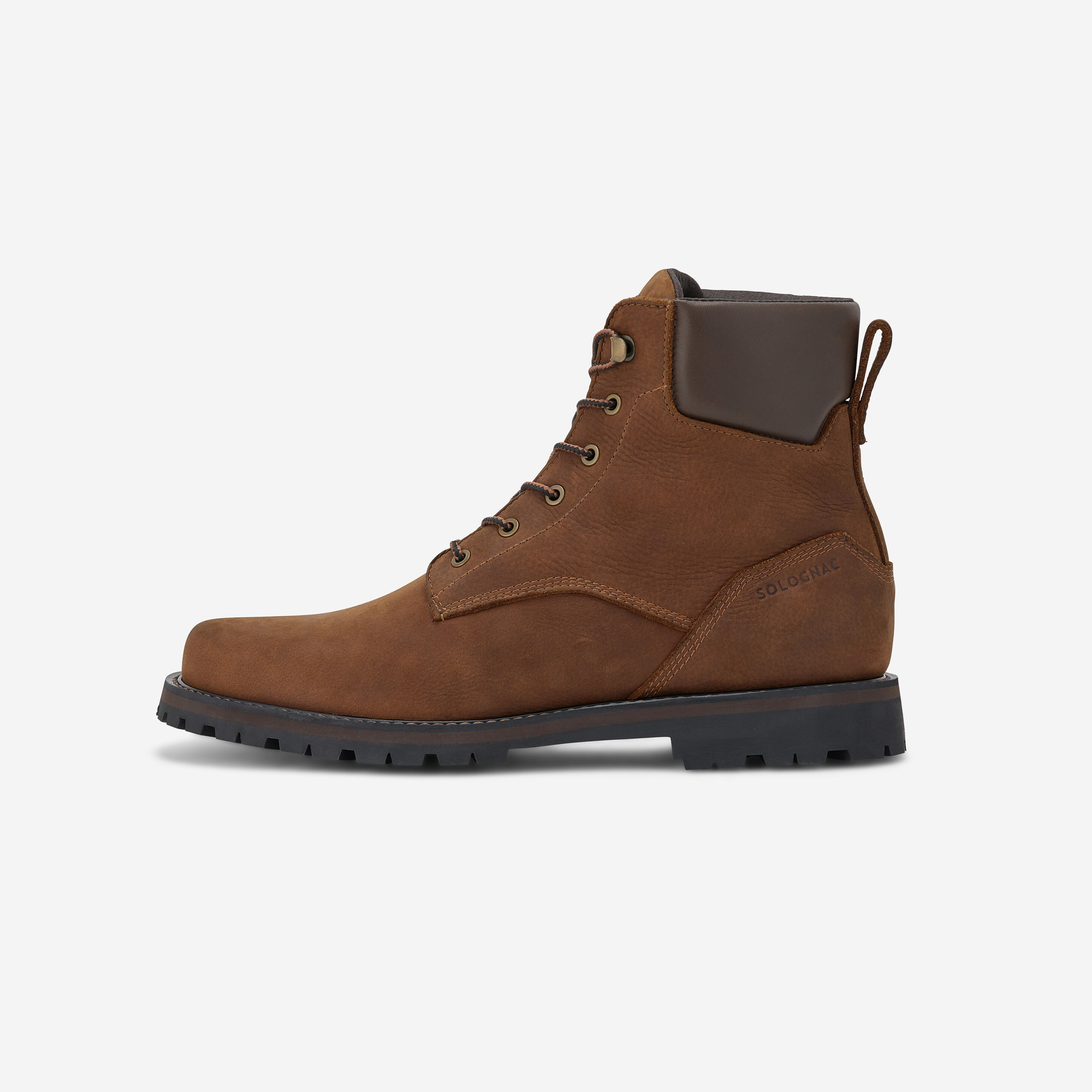 Jagdstiefel CROSSHUNT 510 HTG strapazierfähig wasserdicht Leder braun