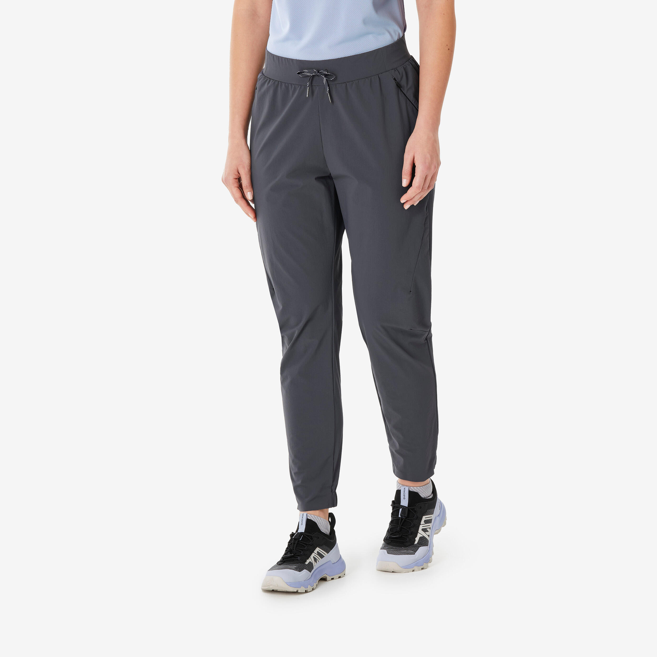 Wanderhose Damen Winterwandern - MH500 Light grau