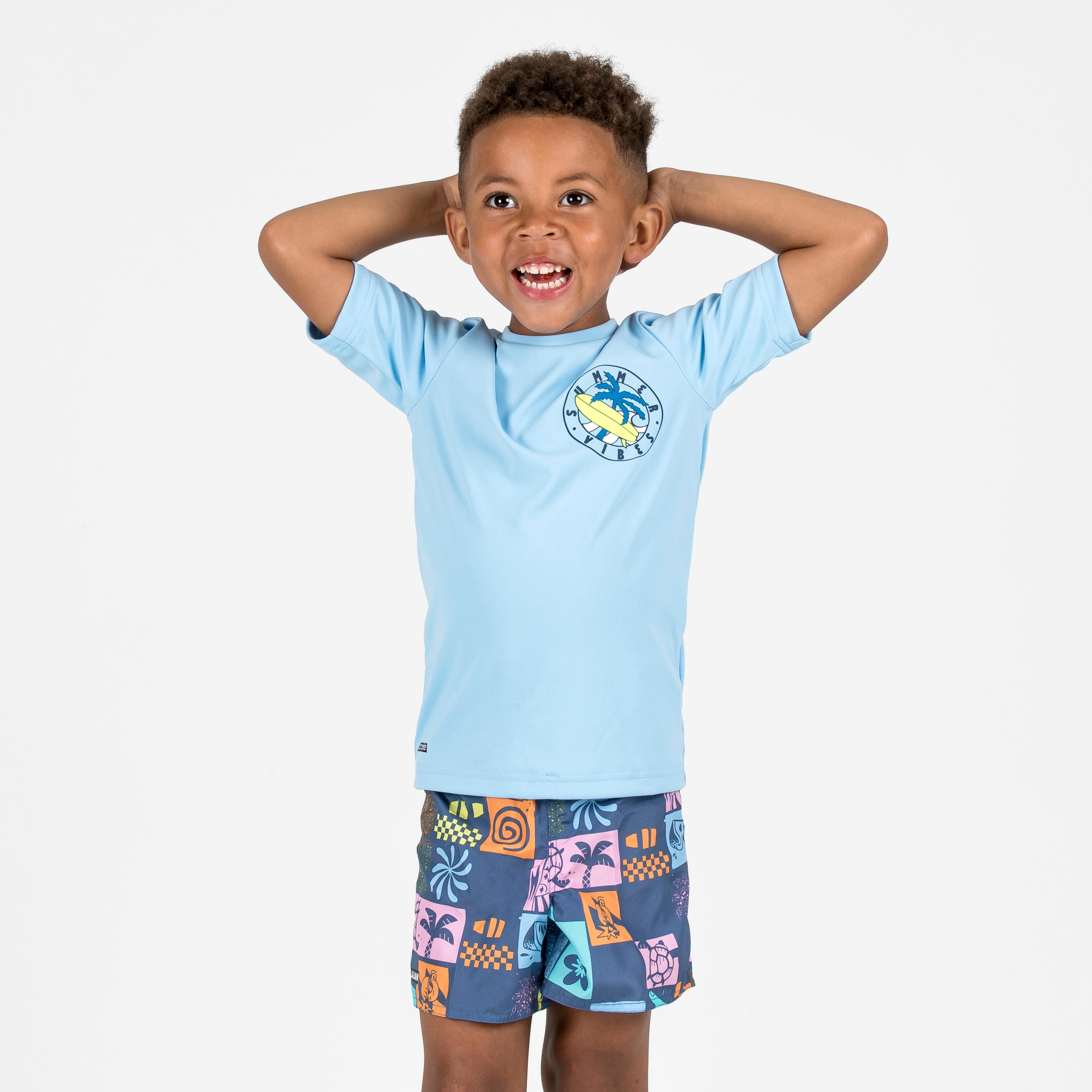 Boardshorts Jungen 100 Summer mehrfarbig