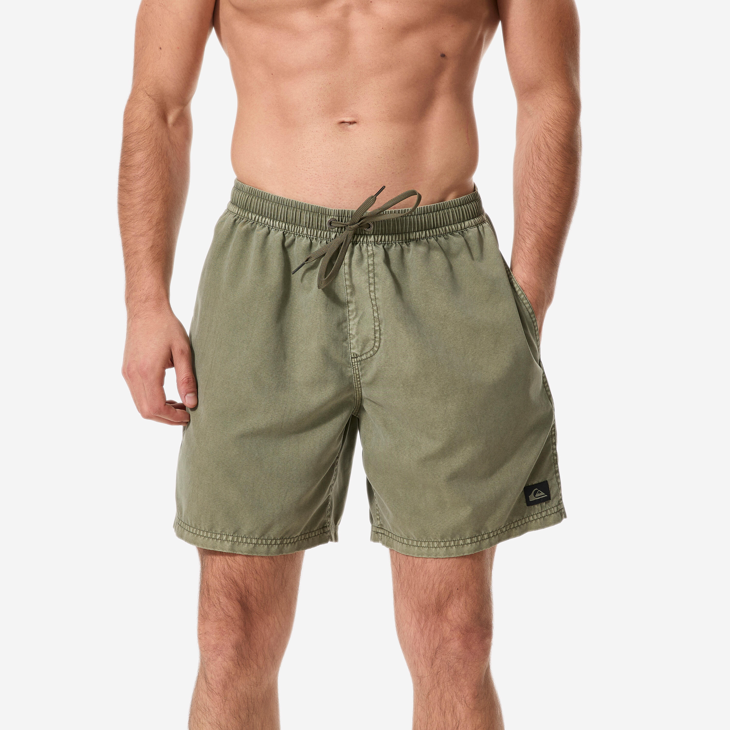 Boardshorts halblang Gummibund Quiksilver 17'' khaki