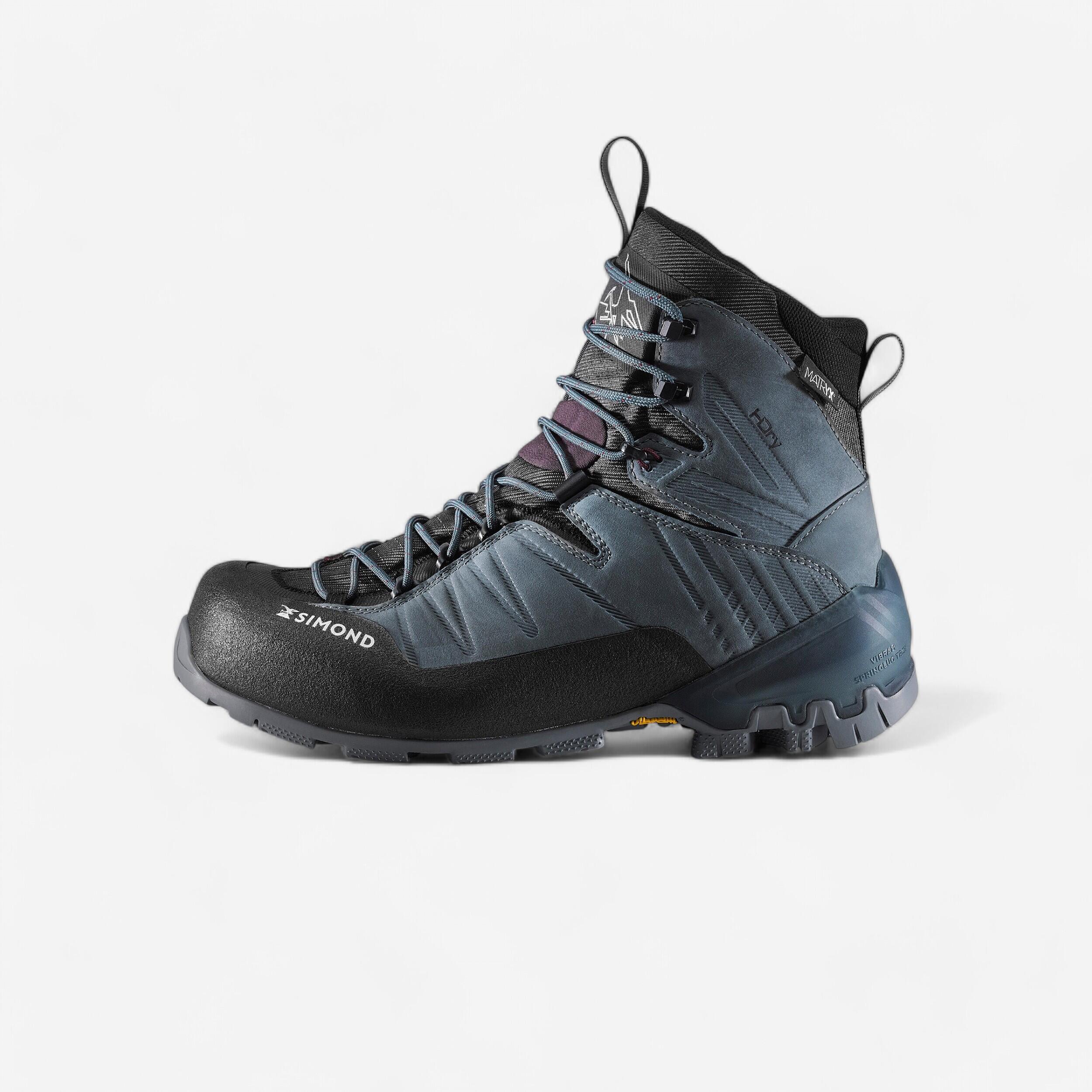 Trekkingschuhe Damen Leder wasserdicht HDry® Matryx® Vibram® - MT900