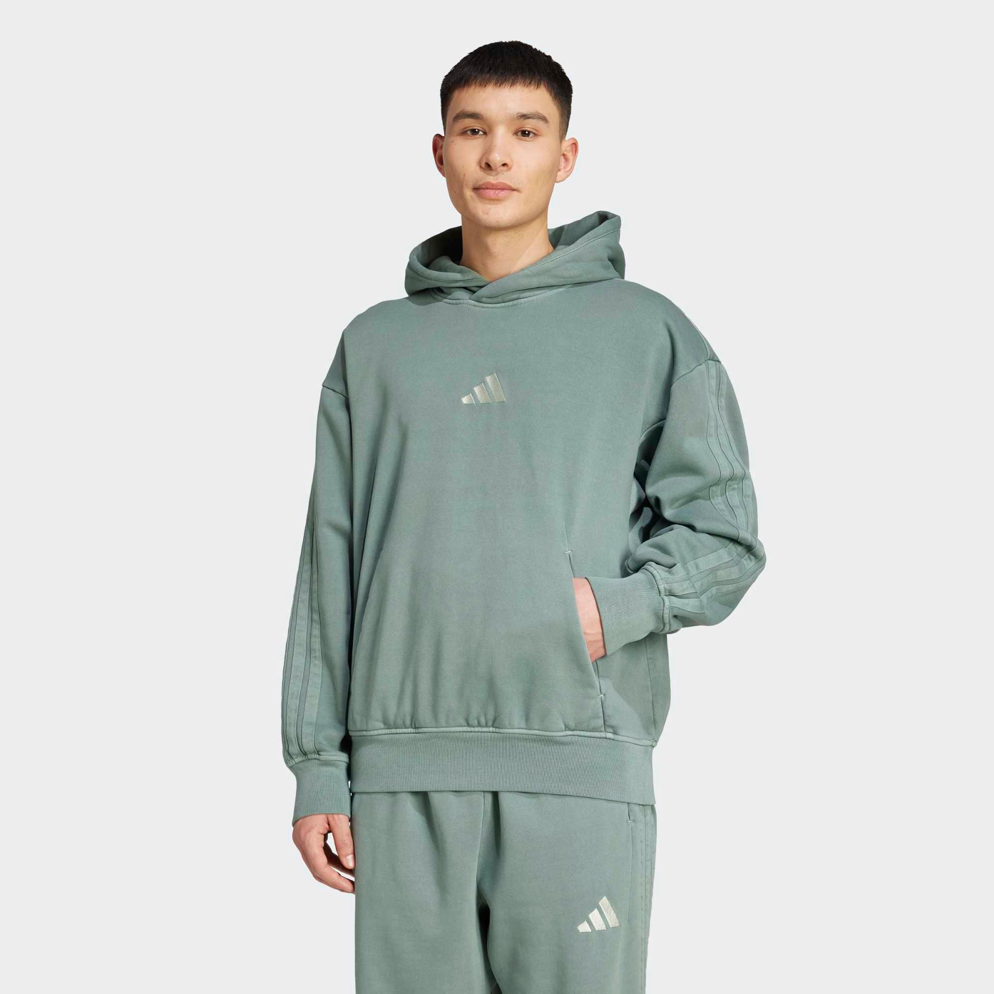 Hoodie verwaschener Sweatshirtstoff - All Szn grün