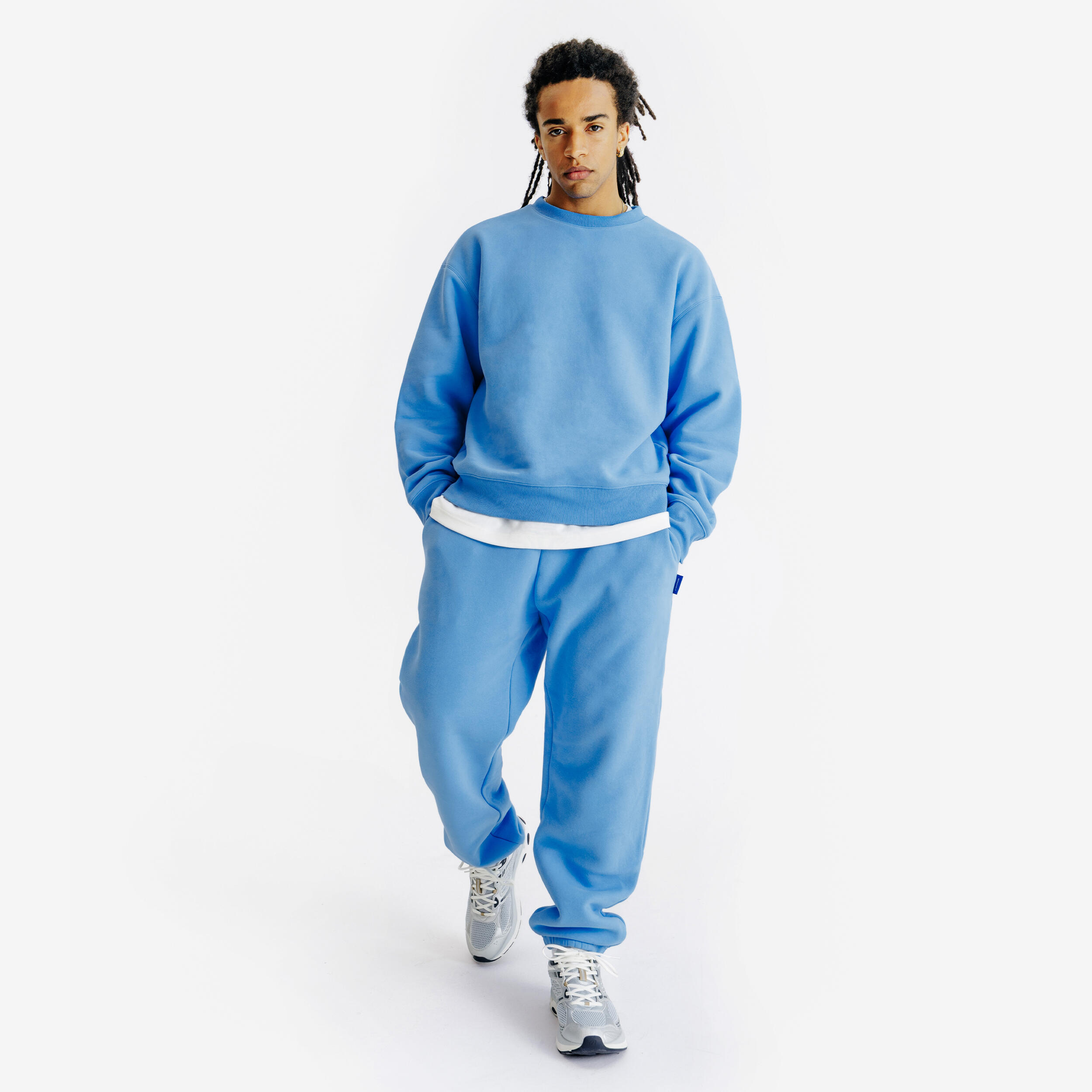 Sweatshirt Rundhals Herren - Elementals blau