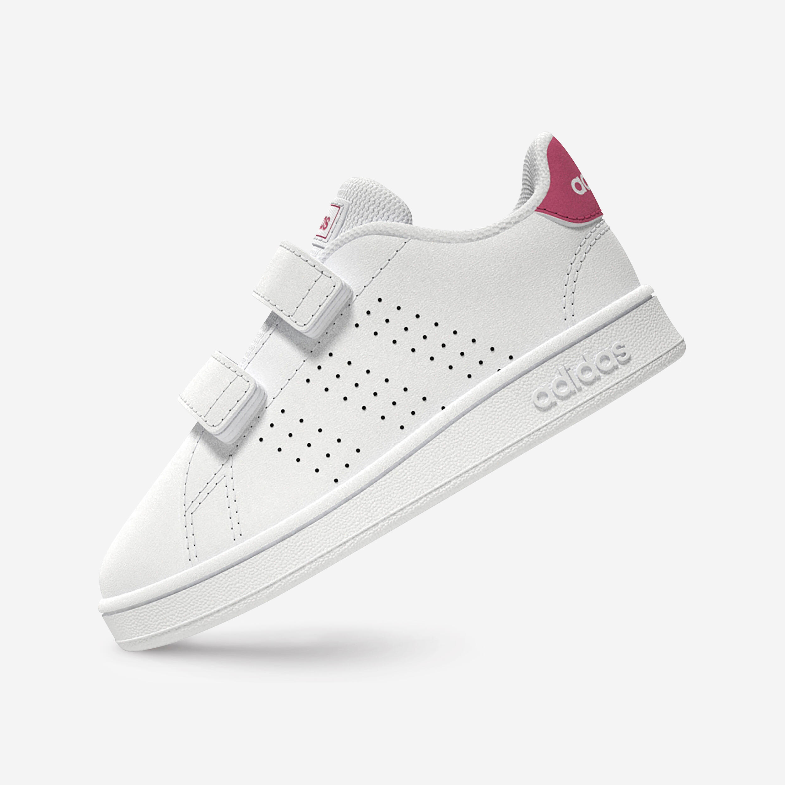 ADIDAS Sportschuhe Baby Klettverschluss - Advantage weiss/rosa