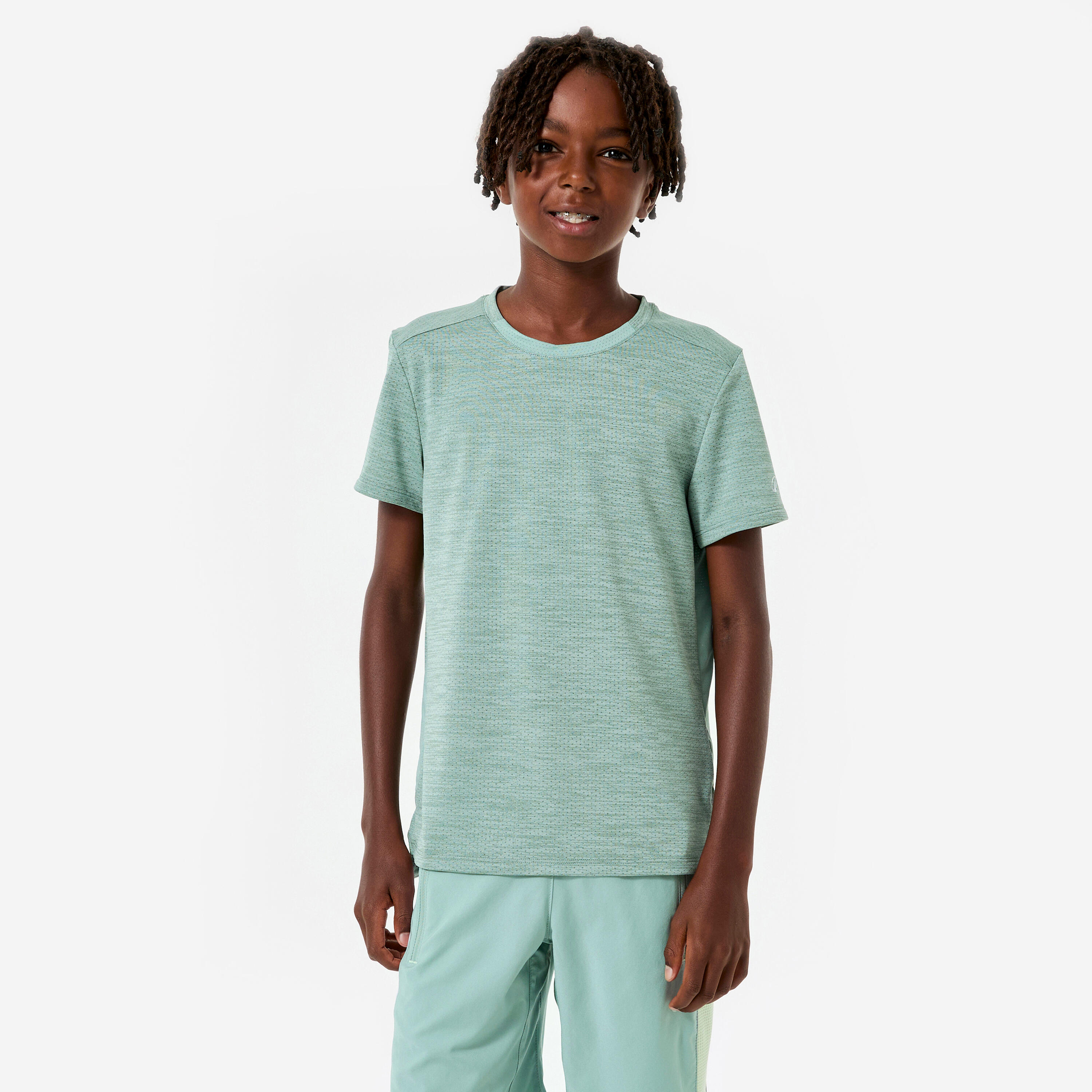 T-Shirt Funktionsshirt Kinder atmungsaktiv - grün