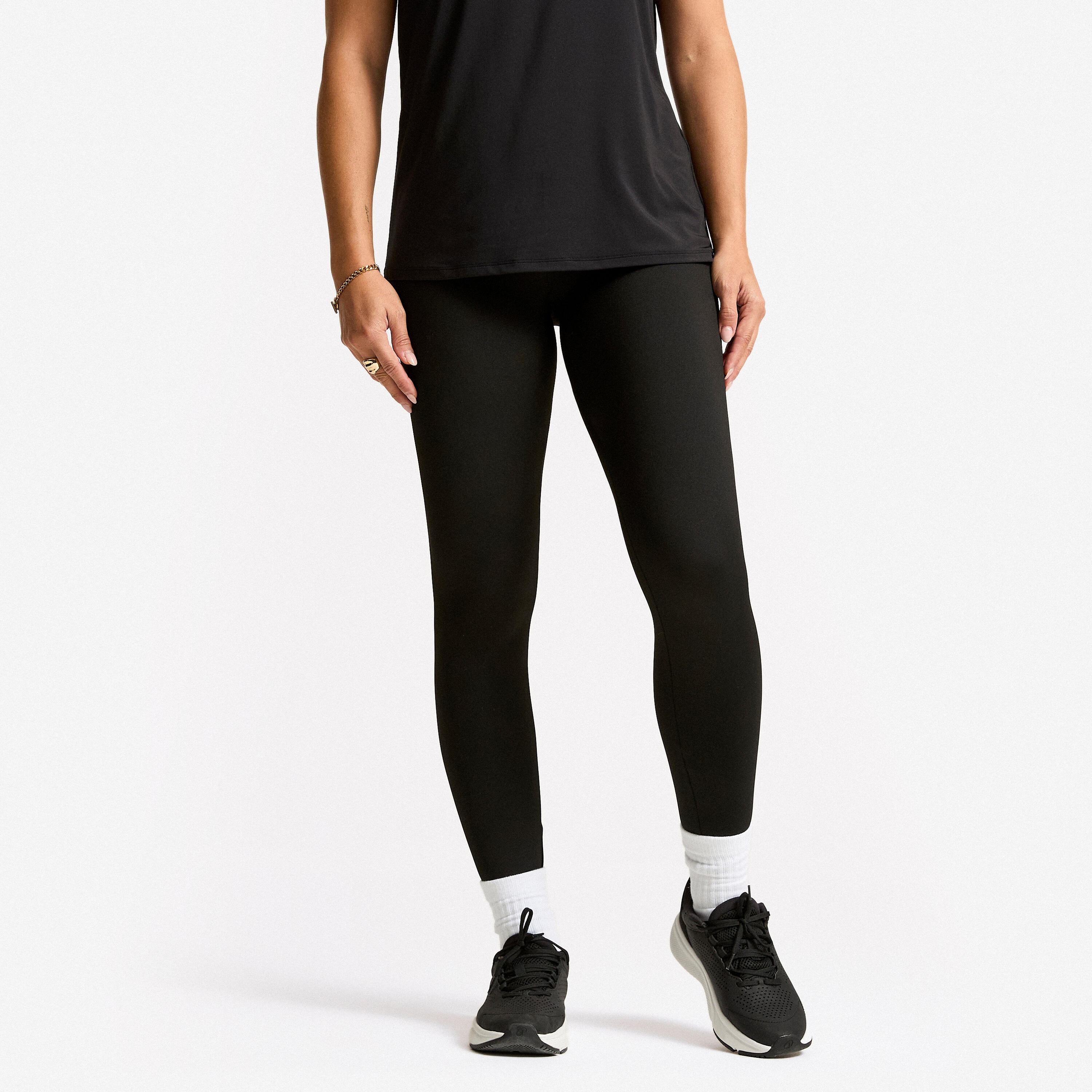 Leggings Damen - 100 Basic schwarz