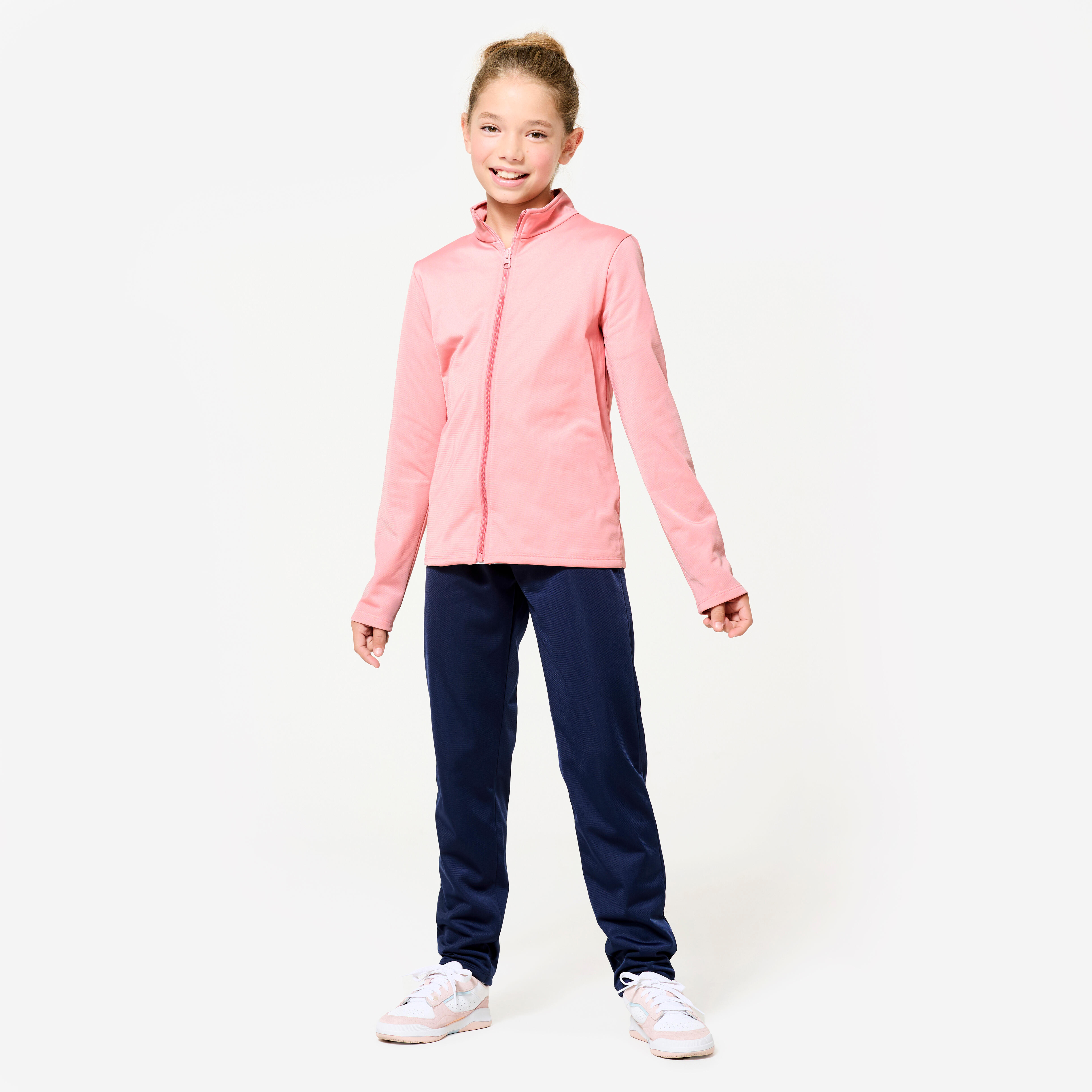 Trainingsanzug Kinder - Gym'y Synthetik atmungsaktiv rosa