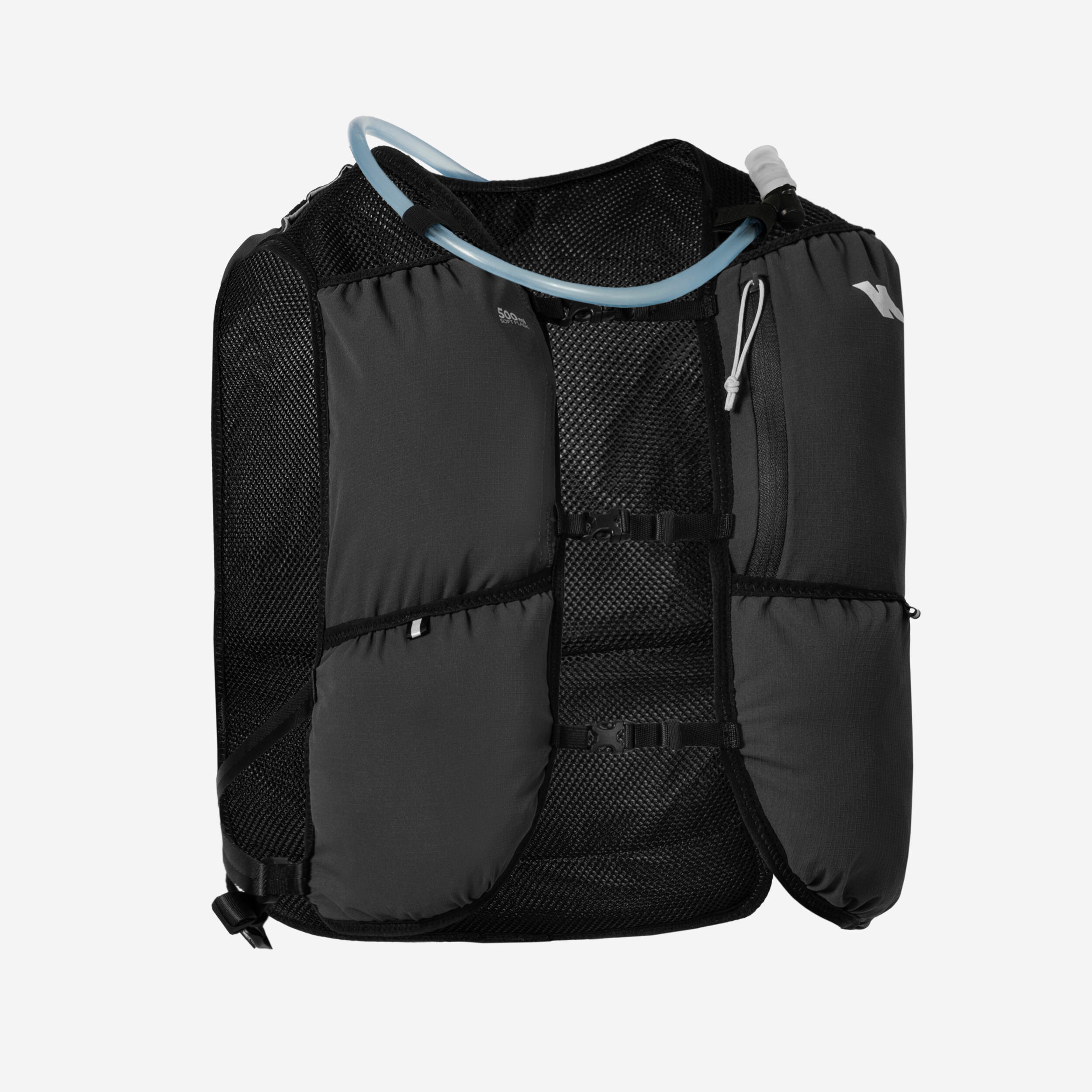 Laufrucksack Trailrunning 8 Liter Unisex - 500 schwarz