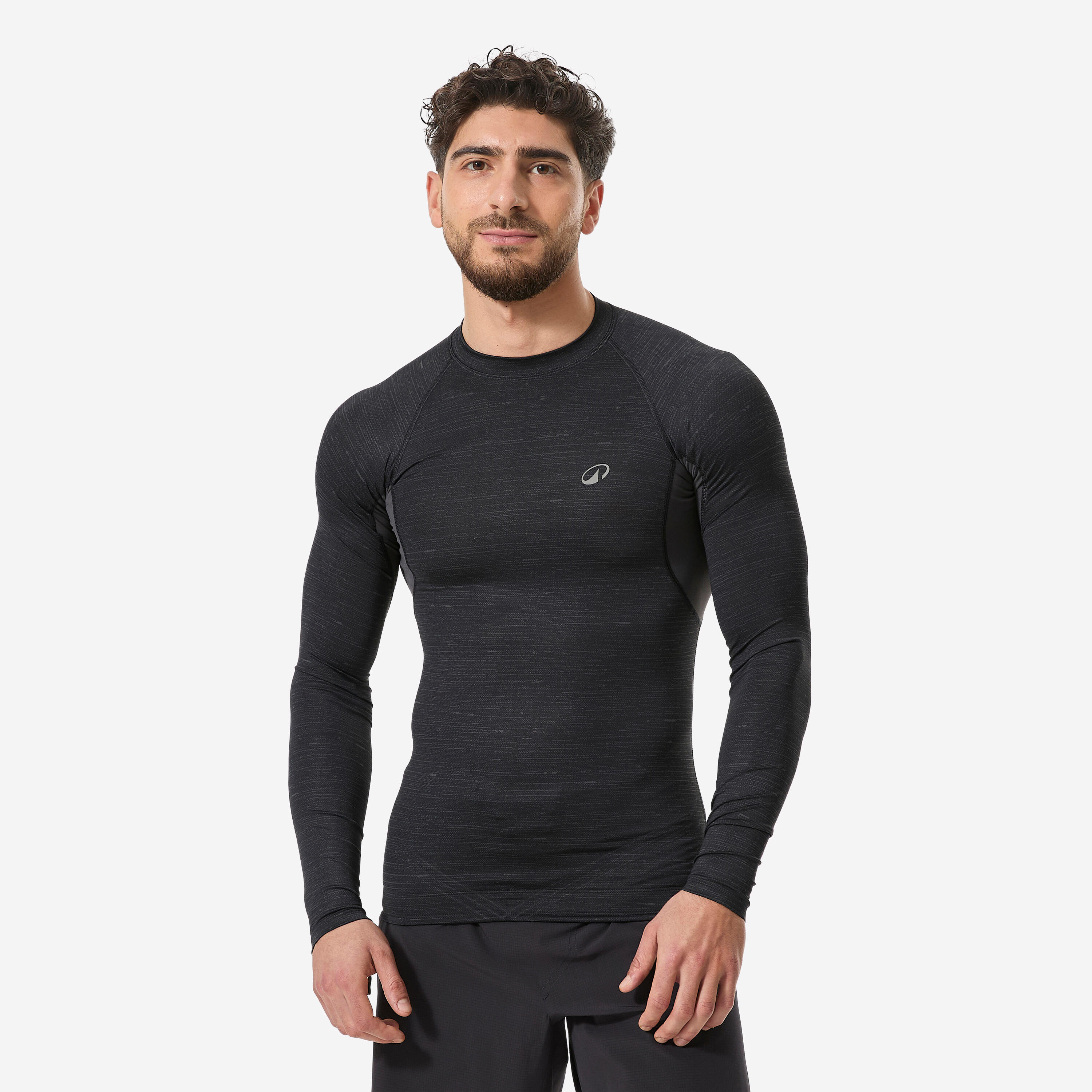 UV-Shirt langarm Herren 900 schwarz