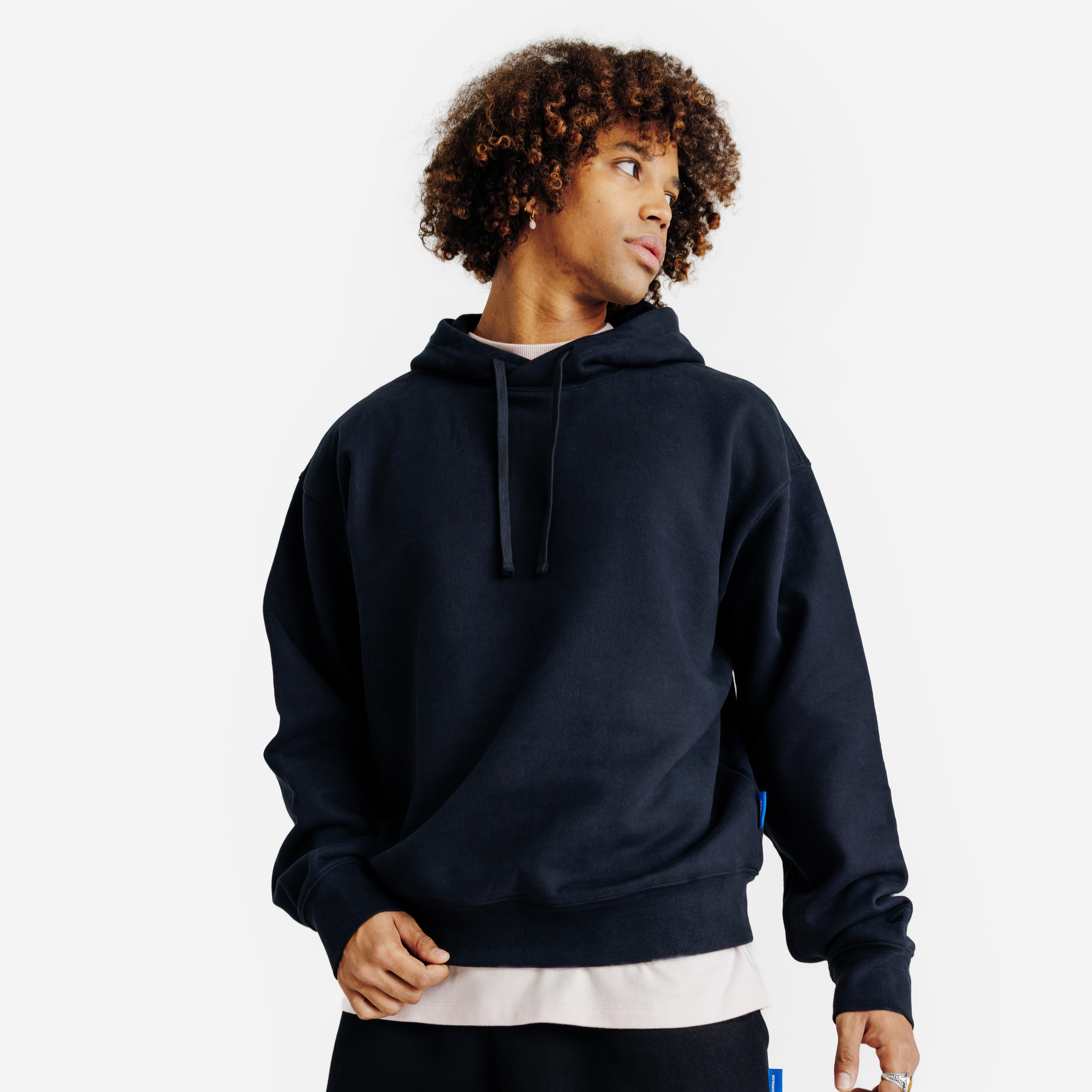 Hoodie Herren Oversize - Elementals schwarz