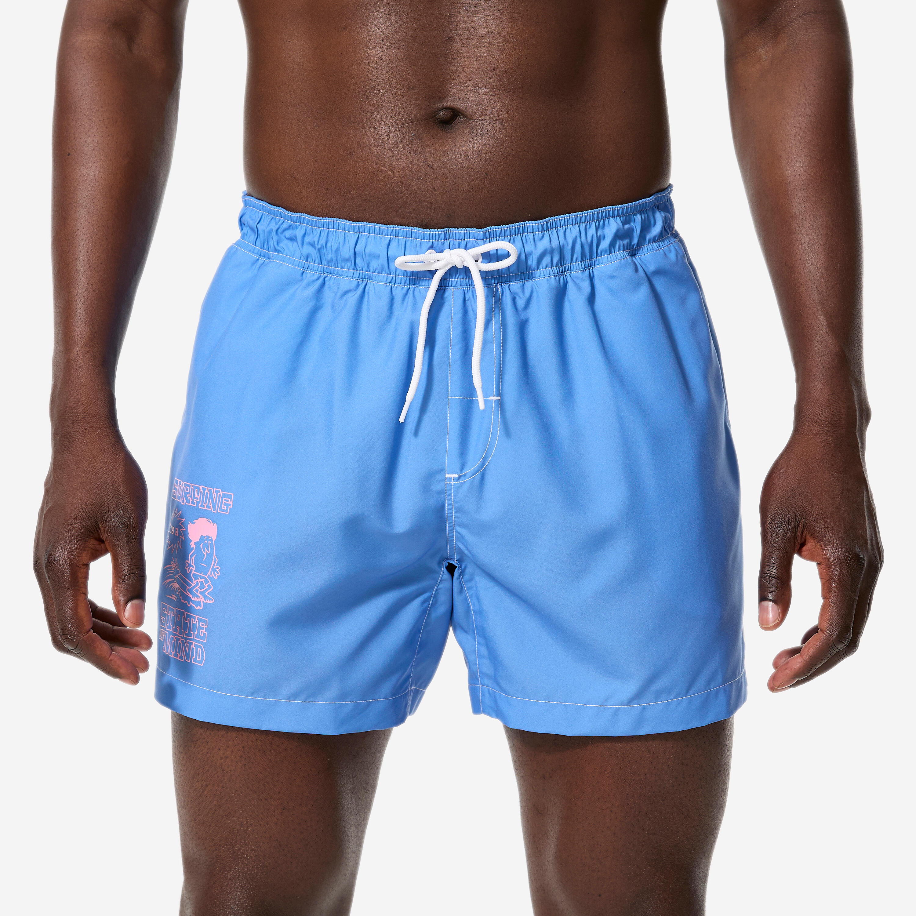 Boardshorts Herren kurz 100 Rad Mood 15'' blau